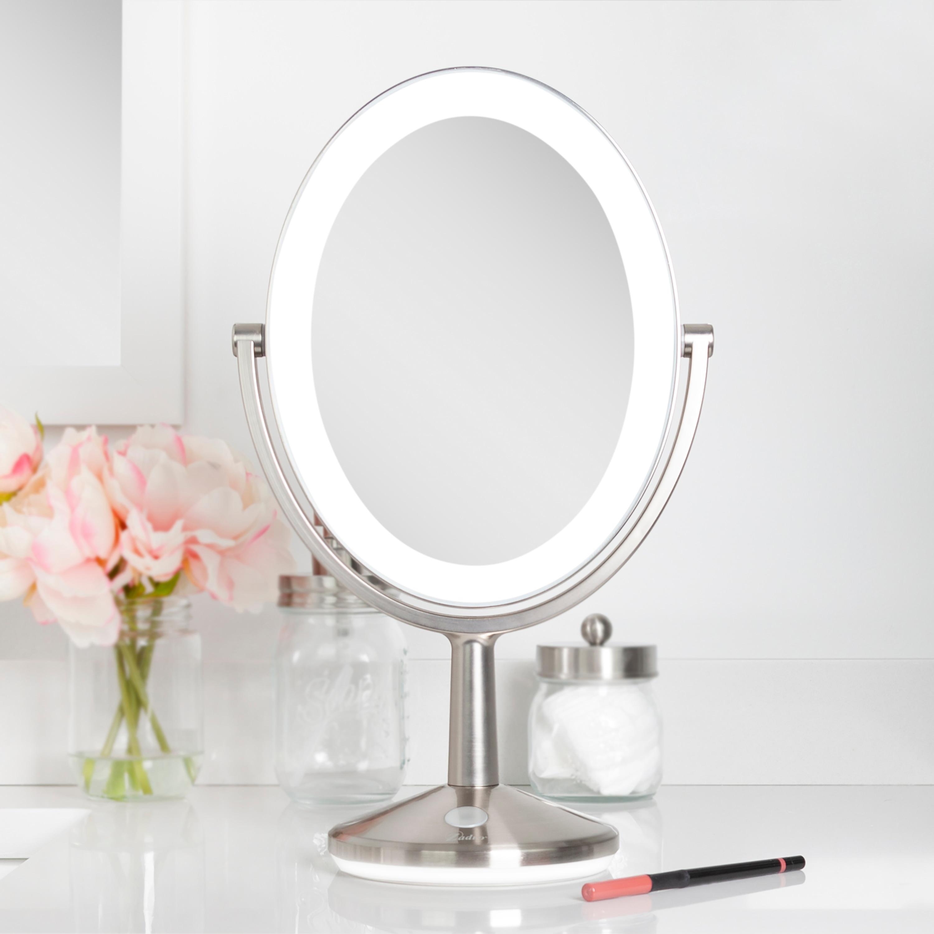 Zadro Newport LED Lighted Makeup Mirrors w/ Magnification & Touch Pad