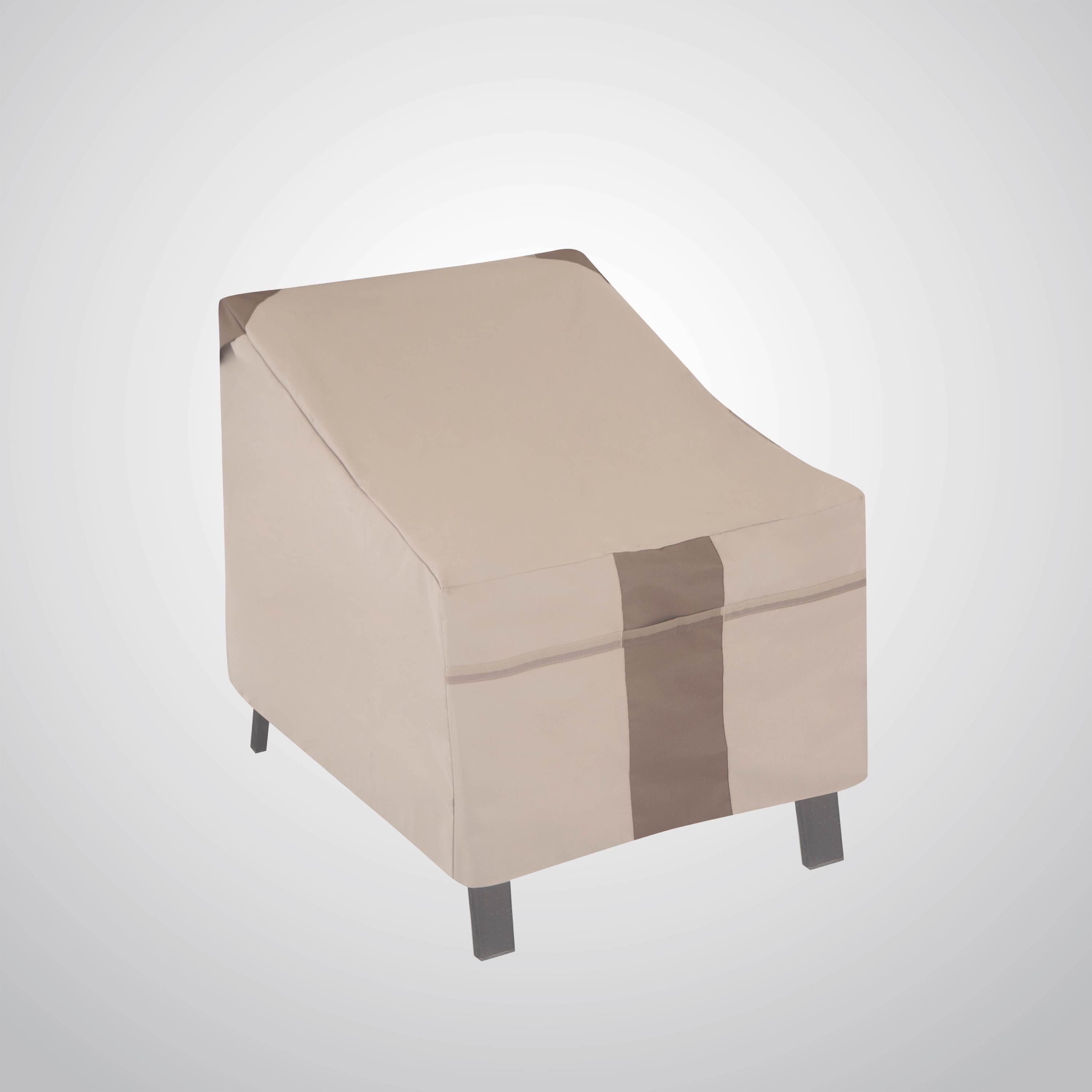 Modern Leisure Monterey Outdoor Patio Lounge Chair Cover, 35"L x 38"W x 31"H, Beige