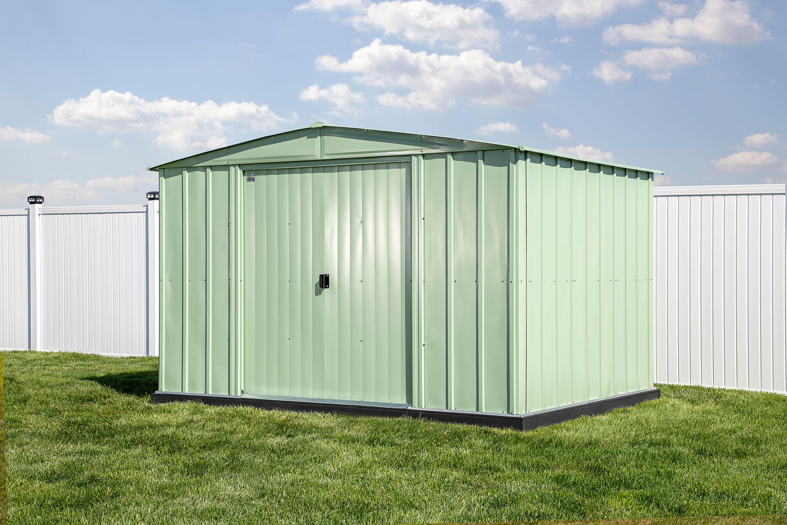 10 ft. W x 8 ft. D Metal Storage Shed