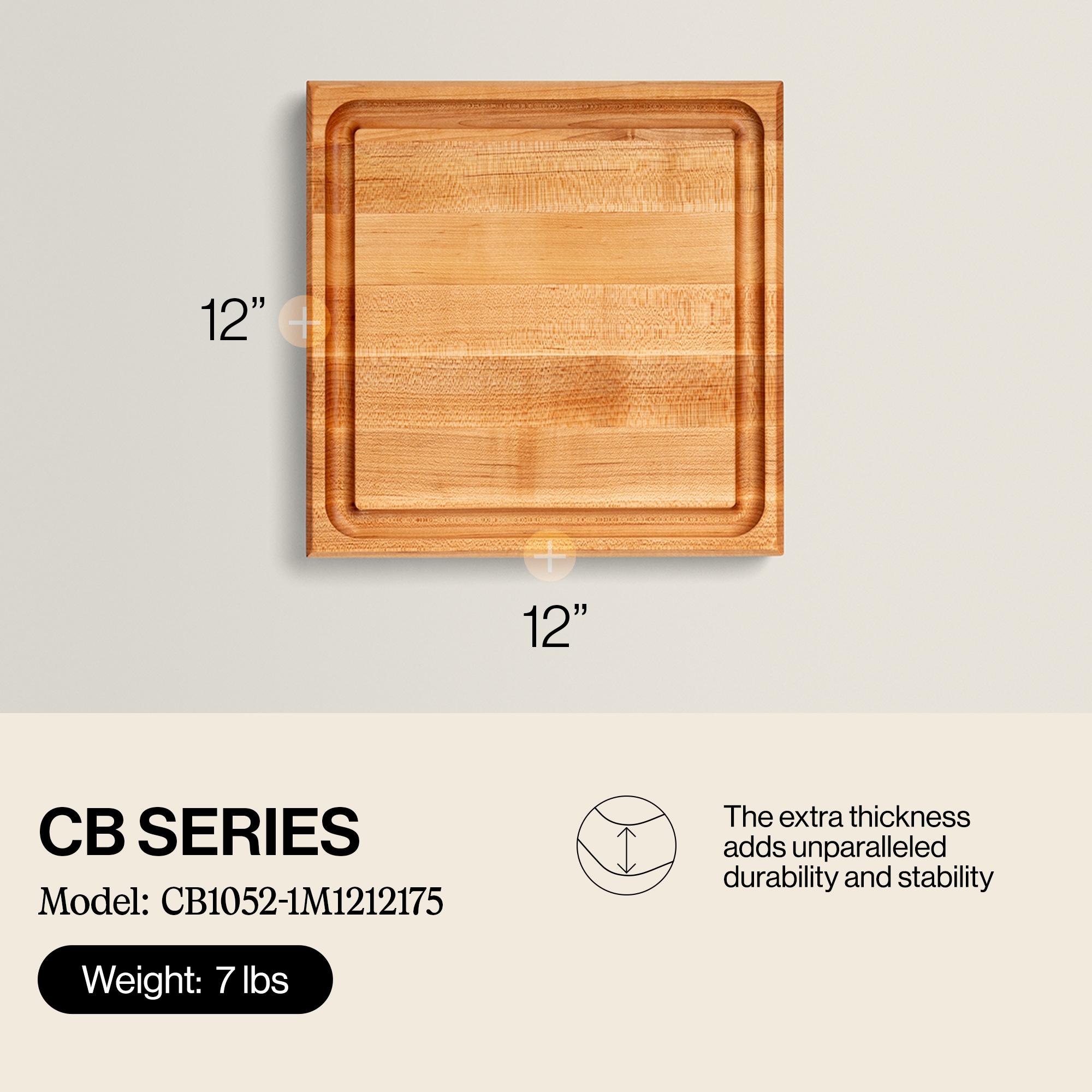 John Boos John Boos Chef's Collection Edge Grain 1.75" Maple Cutting Board with Groove