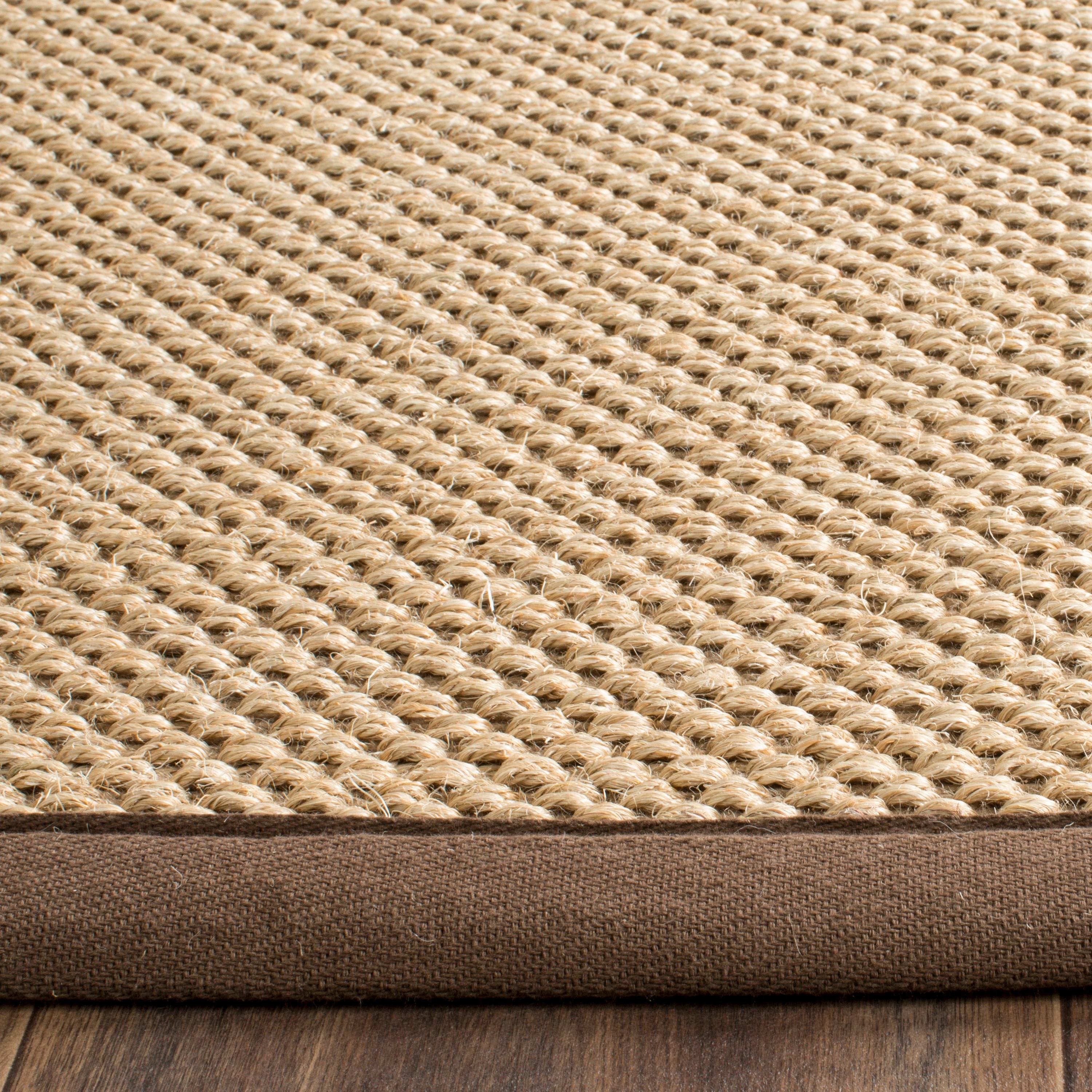 Natural Fiber NF141 Power Loomed Indoor Area Rug - Maize/Brown - 8'x10' - Safavieh