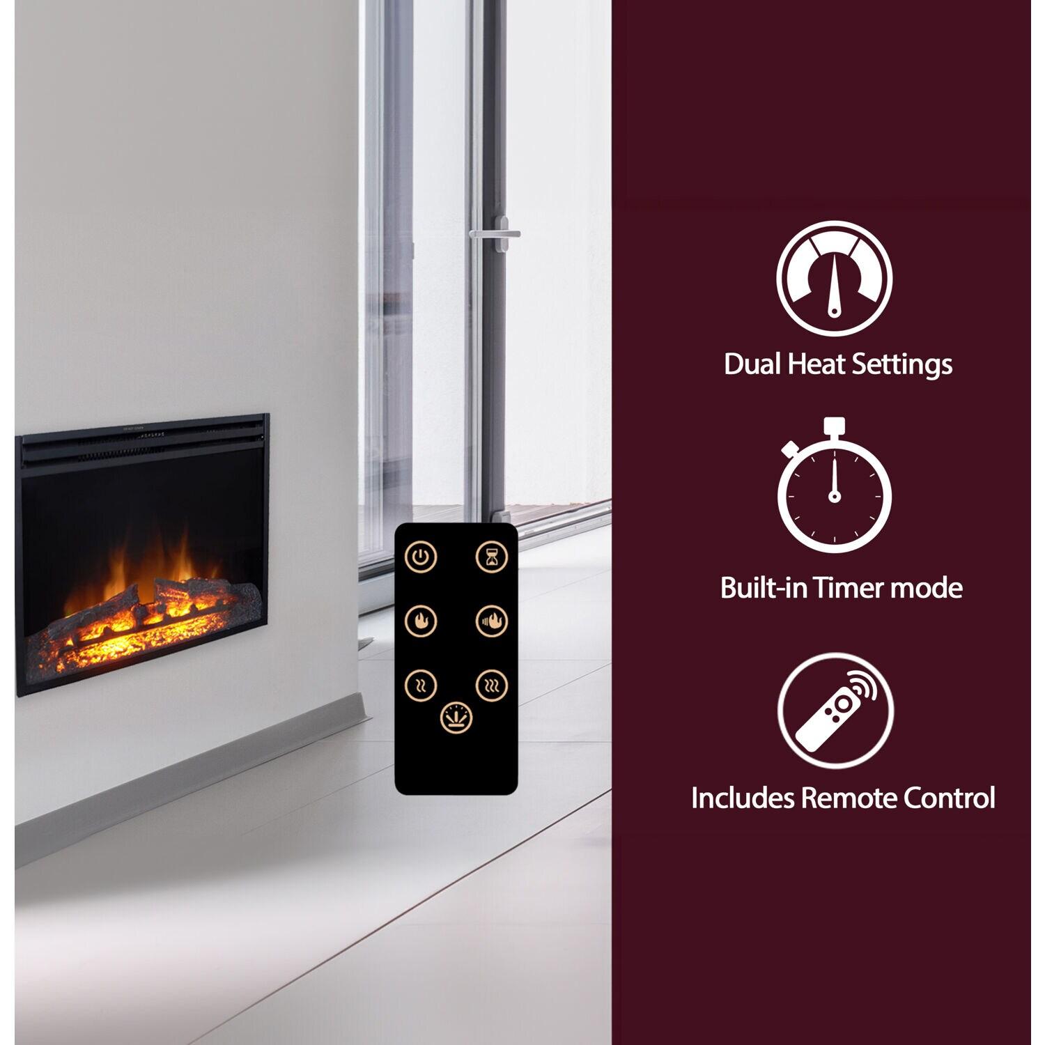 Cambridge Cambridge 5118 BTU Freestanding Electric Fireplace Heater Insert for Vacant Chimney Fireplace