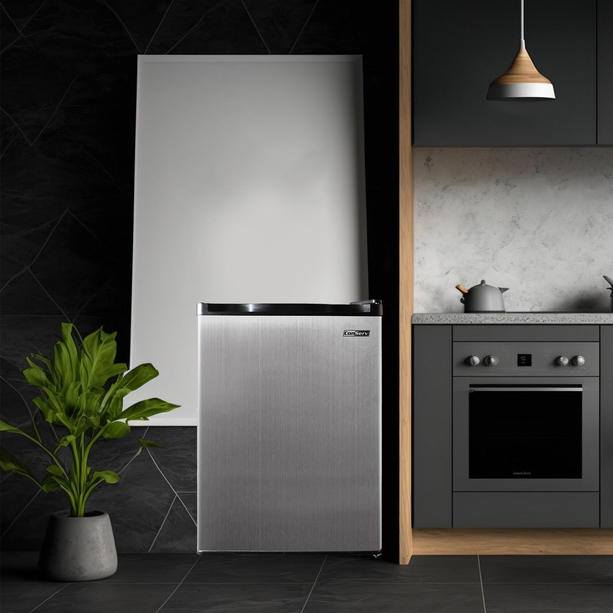 Equator Advanced Appliances Conserv 20in STAINLESS Compact Refrigerator 4.5cF Reversible Door 110V