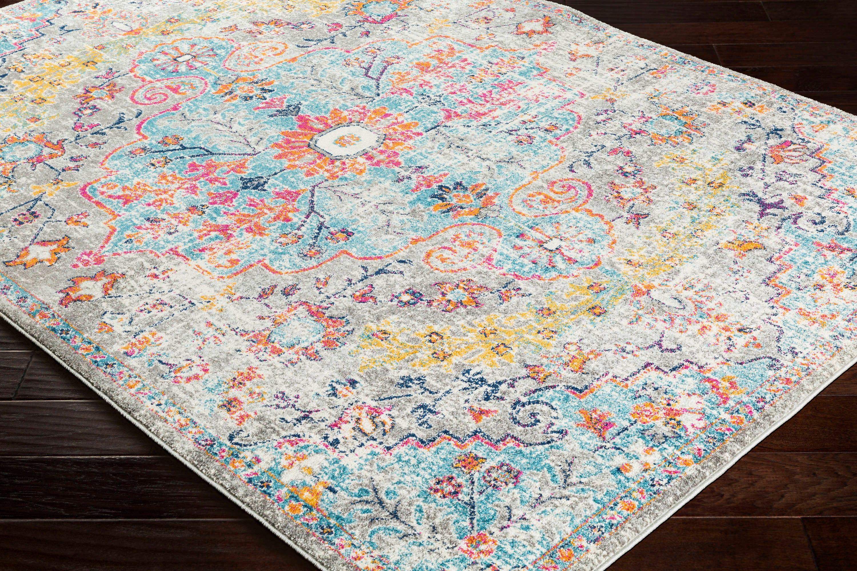 2'7"x7'3" Abby Traditional Rugs Gray - Artistic Weavers: Stain & Fade-Resistant Runner, Medium Pile, Polypropylene