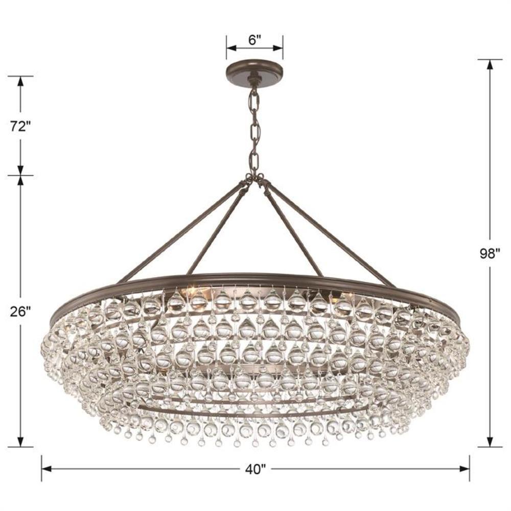 Crystorama Lighting - Eight Light Chandelier - Chandelier - Calypso - Eight