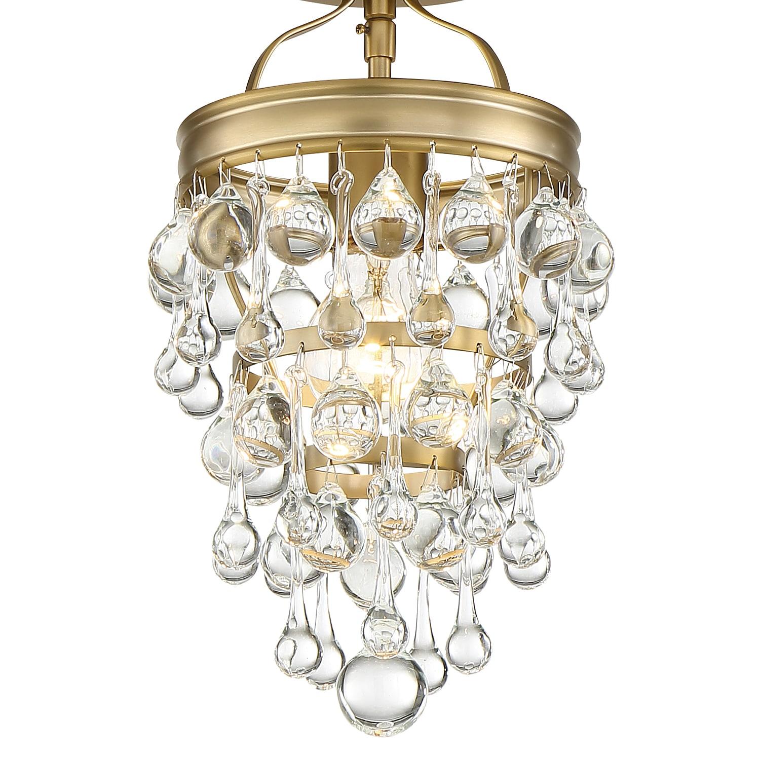 131-VG-Crystorama Lighting-Calypso - 1 Light Pendant in Traditional and Contemporary Style - 7.25 Inches Wide by 13.75 Inches High-Vibrant Gold Finish
