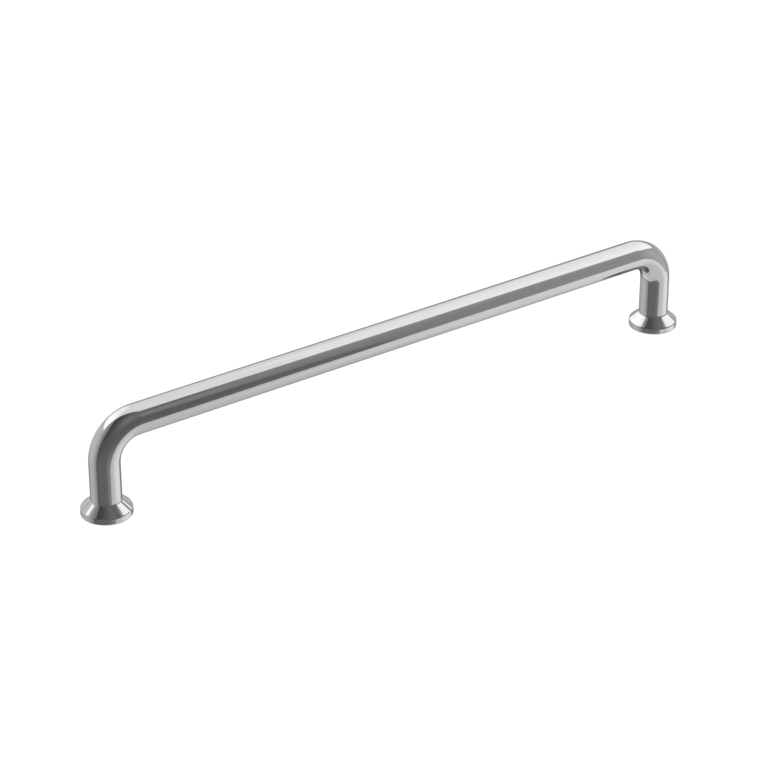 Amerock Factor 7-9/16 inch (192mm) Center-to-Center Polished Chrome Cabinet Pull