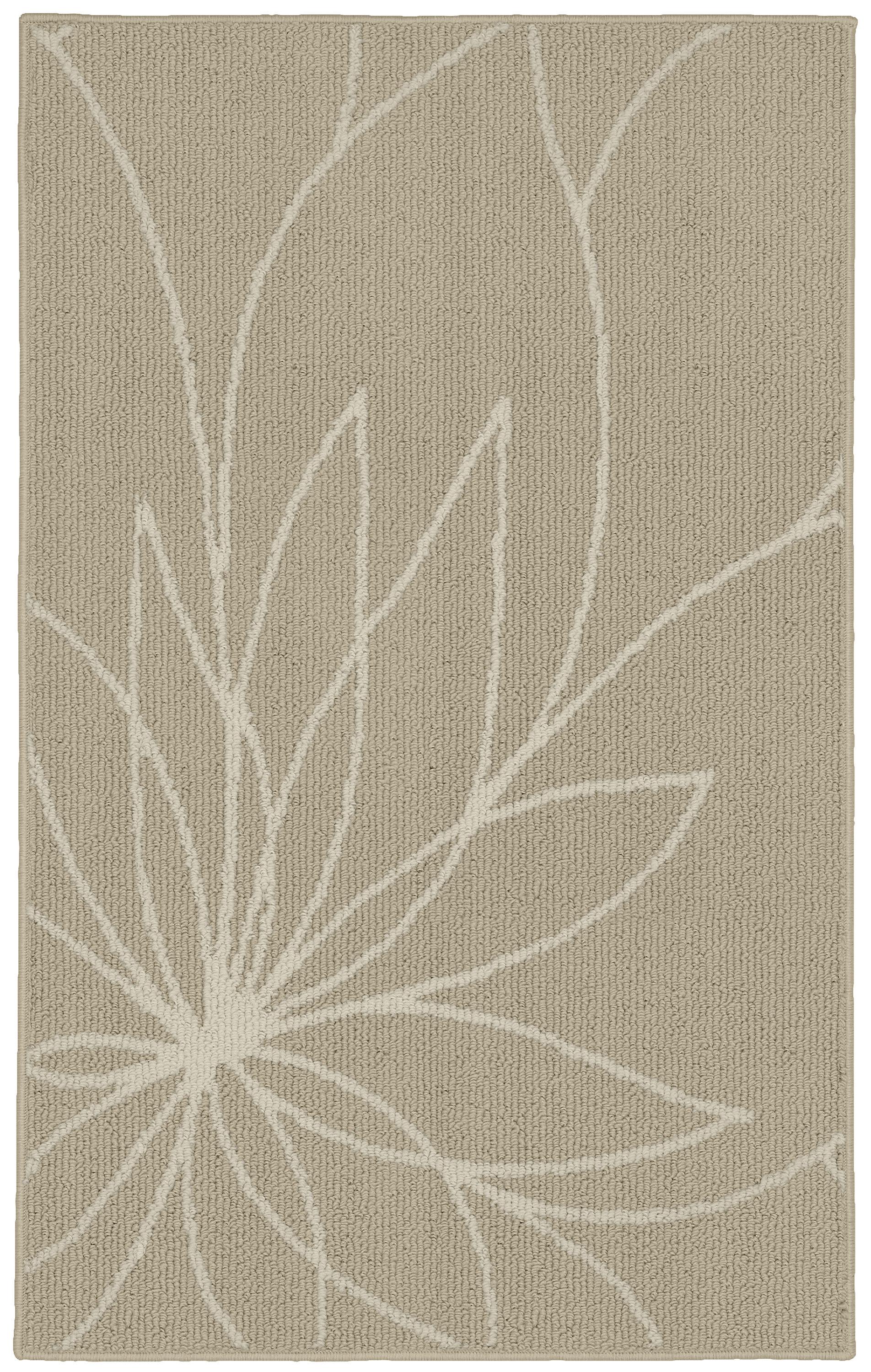 Garland Rug Grand Floral Tan/Ivory Indoor Accent Rug, 30" x 46"