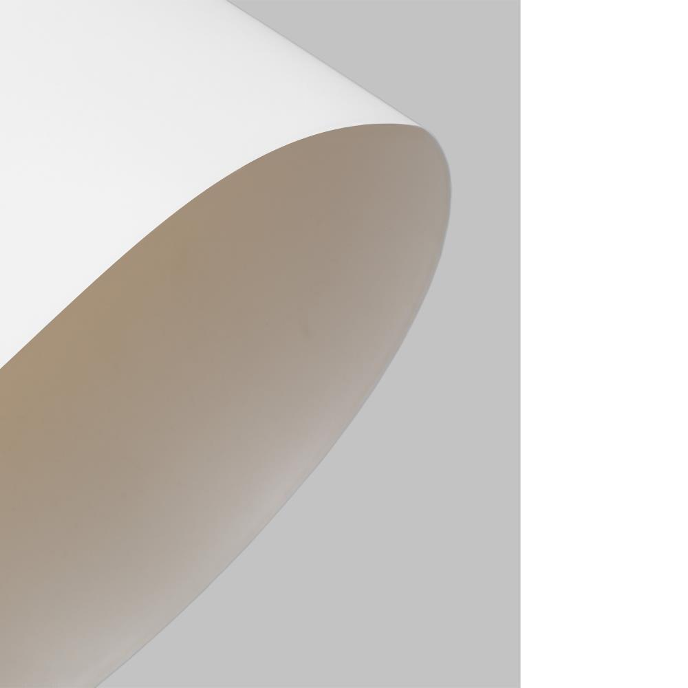 Heath Chic Burnished Brass & Matte White 1-Light Indoor/Outdoor Pendant