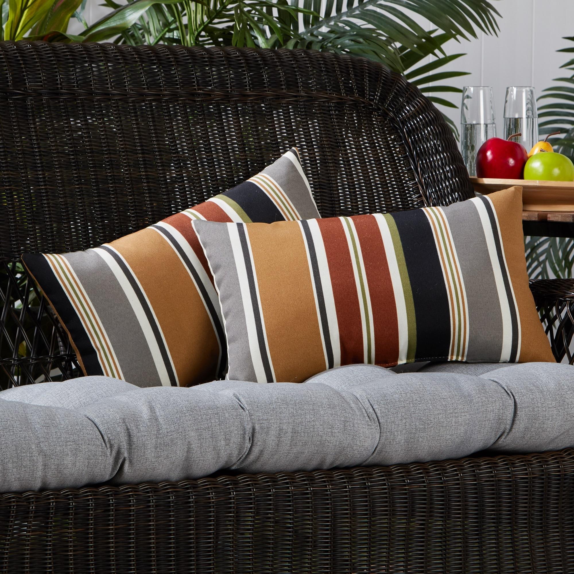 Indoor/Outdoor Reversible Throw Pillow