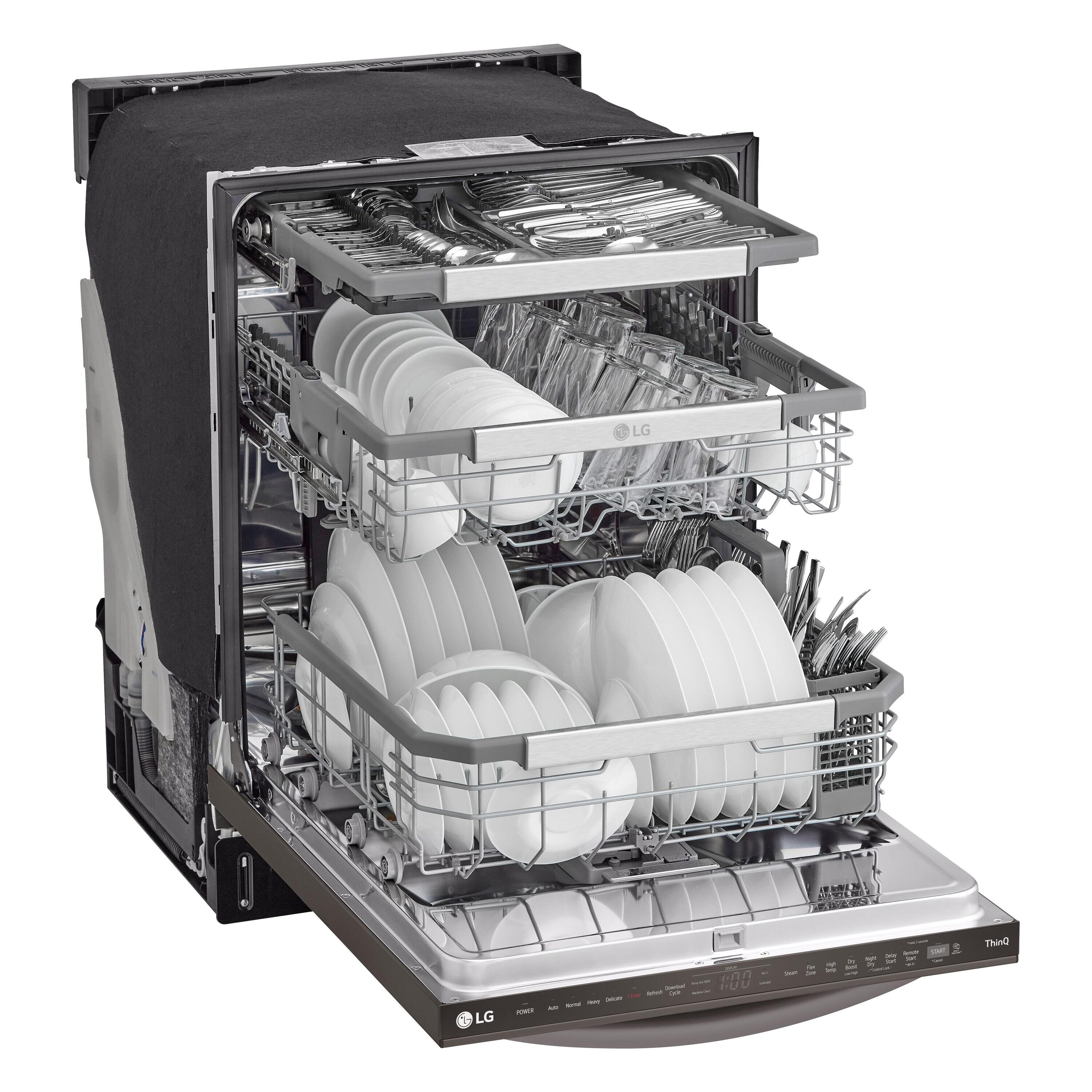 LG LG Smart Top Control Dishwasher with 1-Hour Wash & Dry, QuadWash® Pro, TrueSteam®, and Dynamic Heat Dry™ LDTH7972D