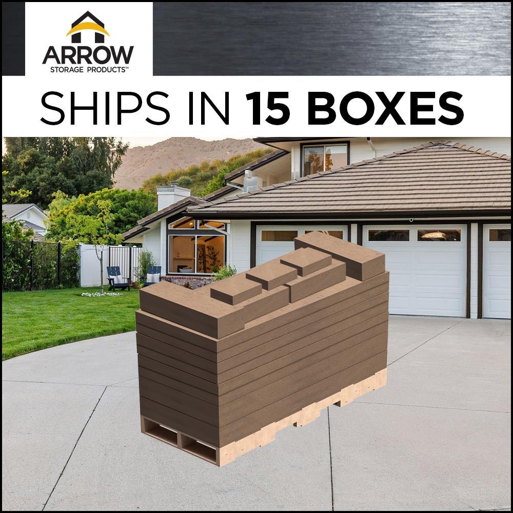 Arrow Arrow Steel Carport with 2 Side Wall Kits, 12x24x09