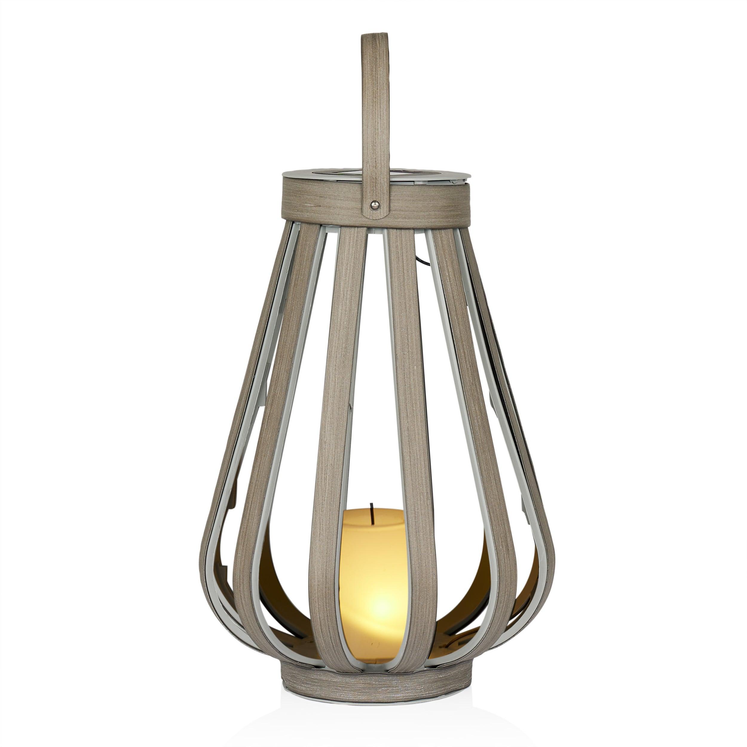 Alpine Solar Decorative Plastic Lantern w/ LED Light