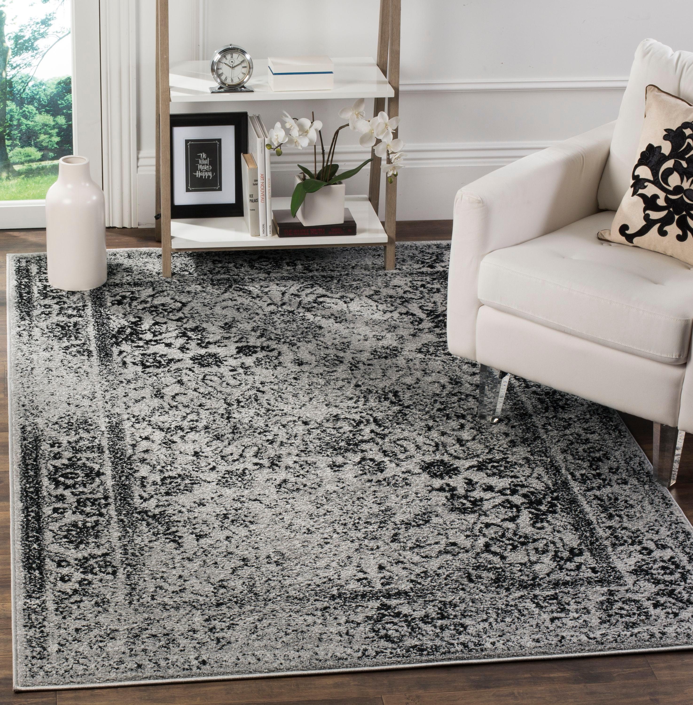 Adirondack ADR109 Machine Made Indoor Area Rug - Grey/Black - 8'x10' - Safavieh