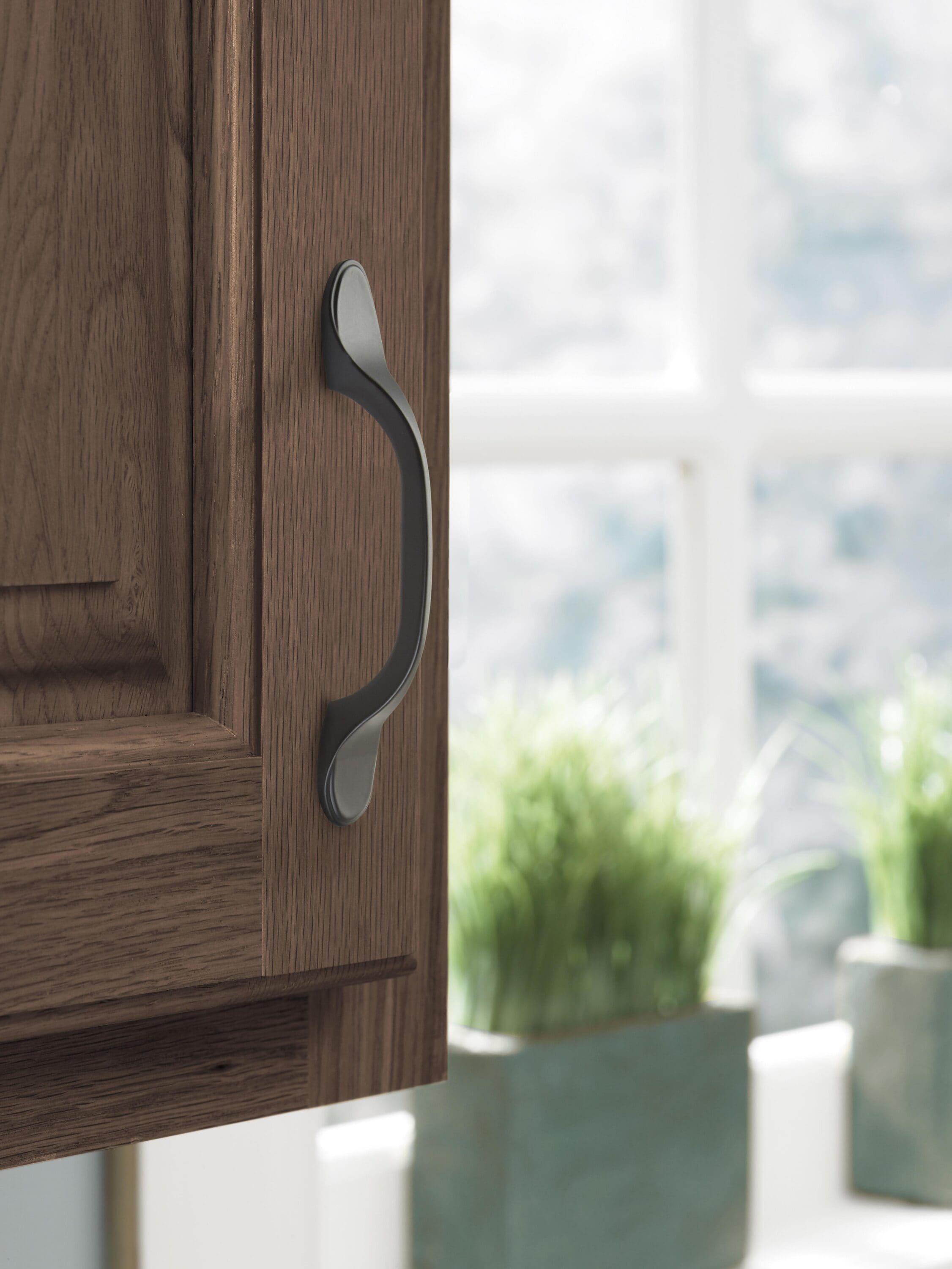 Matte Black Traditional 5" Cabinet Bar Pull with Mounting Hardware