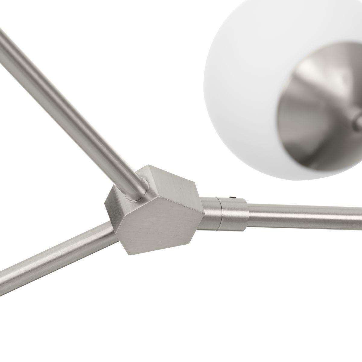 Hilrich 6 - Light Dimmable Sputnik Modern Linear Chandelier