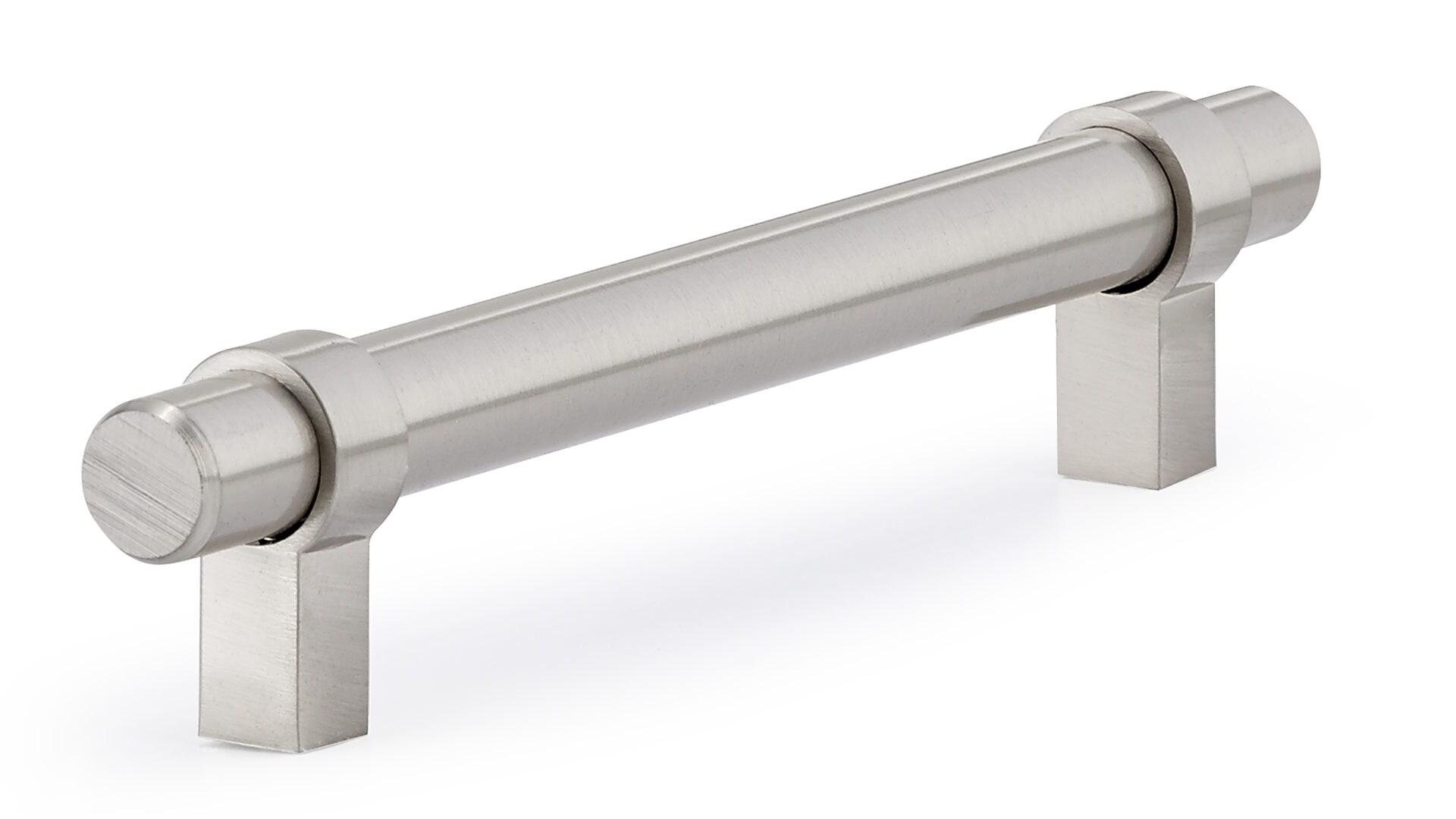 Richelieu Hardware BP5016128195 Contemporary Metal Pull ,5 ', Brushed Nickel