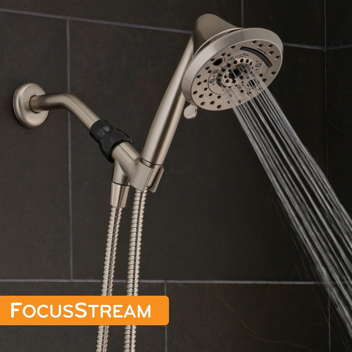 Oxygenics 114187 5 in. 1.8GPM Amp Brushed Nickel Shower Head