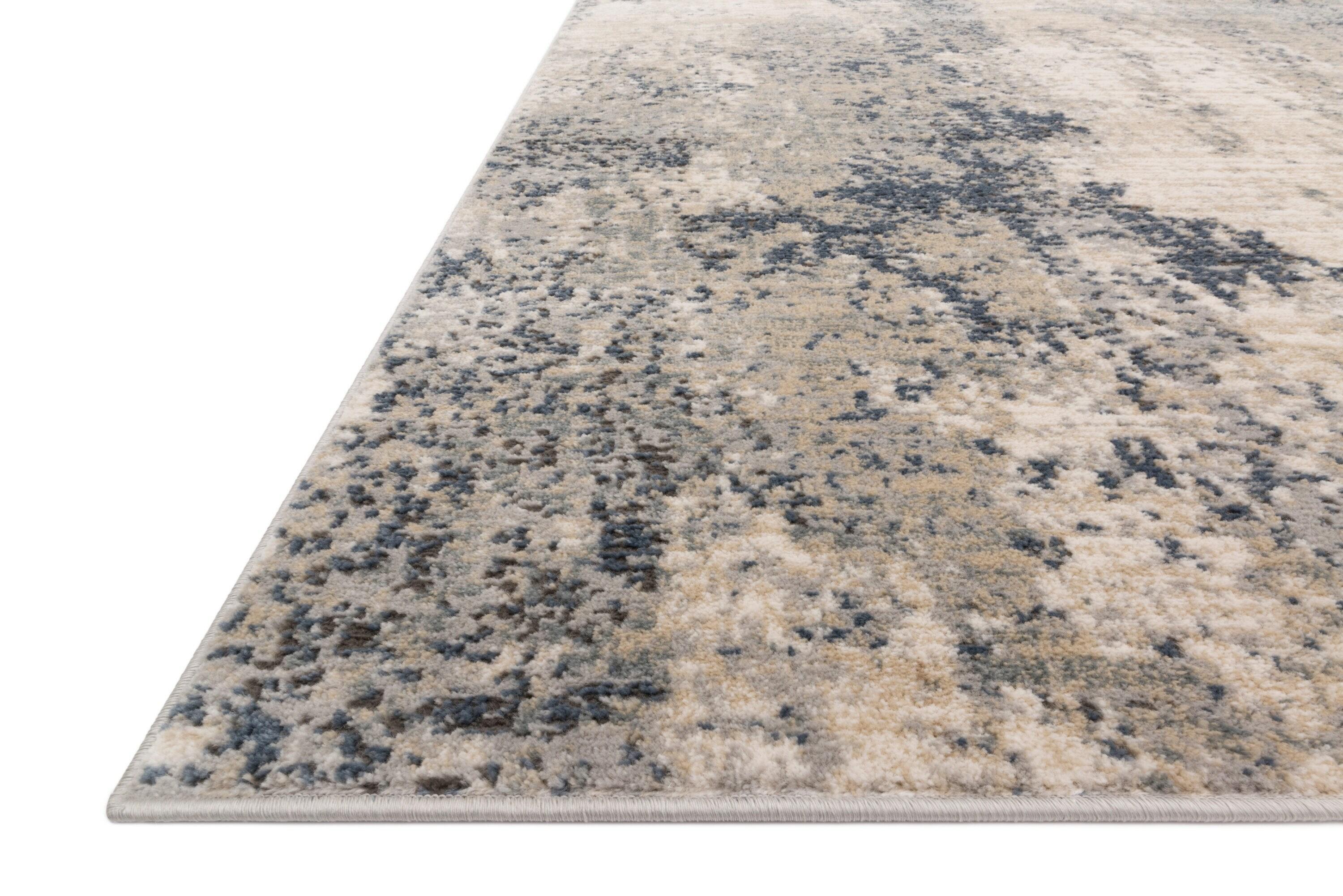 Loloi Teagan Natural / Denim 2'-8" x 4' Accent Rug