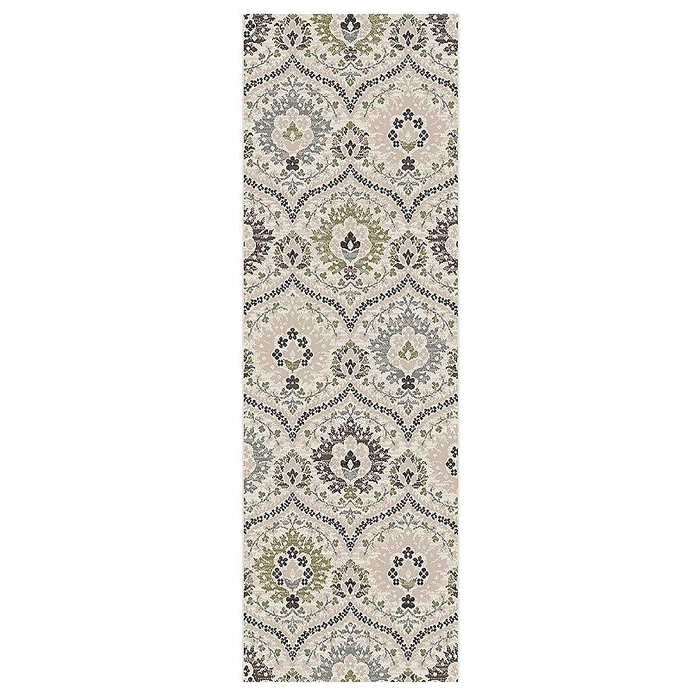 Superior Augusta Oriental Indoor Area Runner, 2' x 11', Beige-Brown