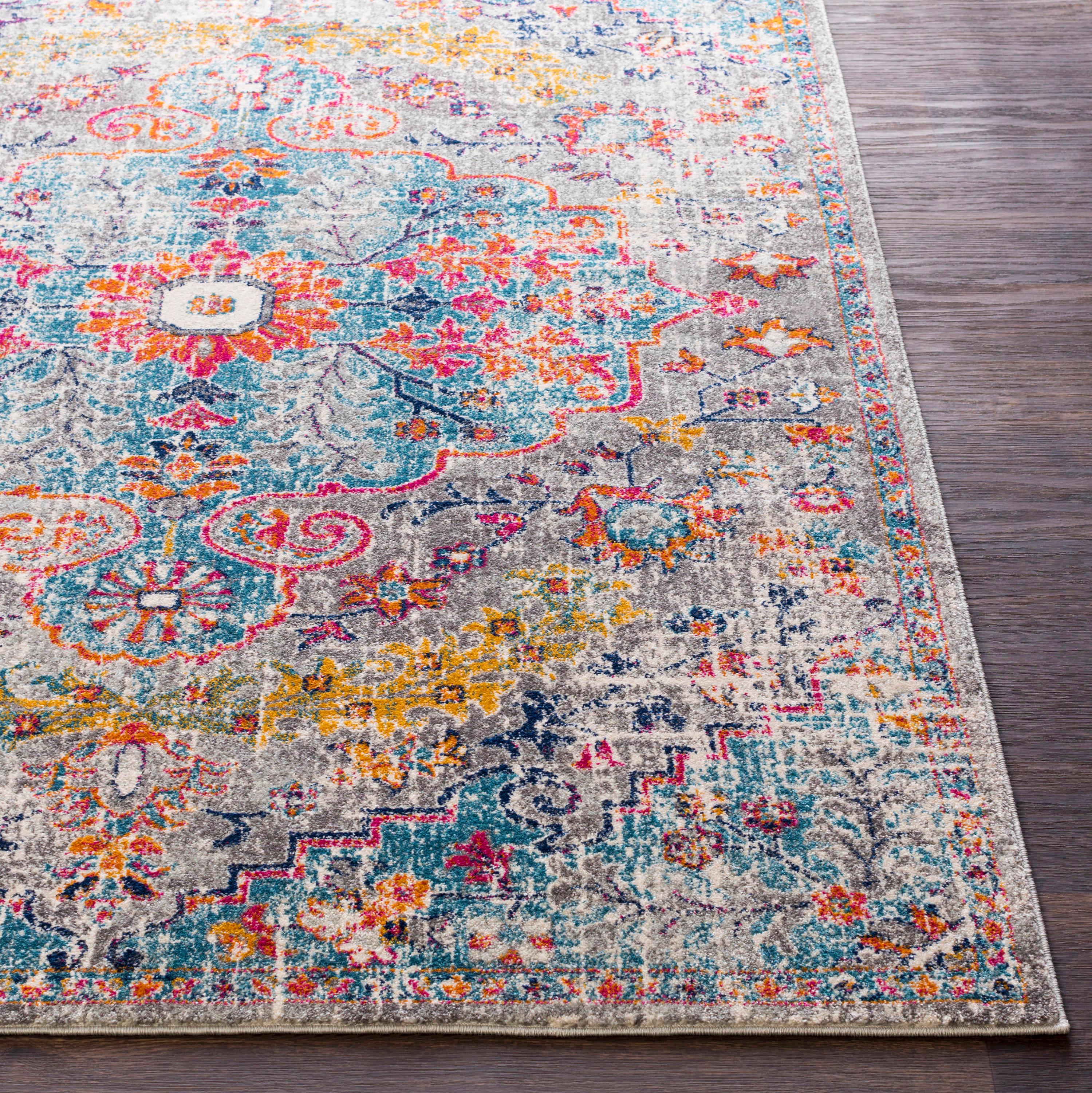 2'7"x7'3" Abby Traditional Rugs Gray - Artistic Weavers: Stain & Fade-Resistant Runner, Medium Pile, Polypropylene