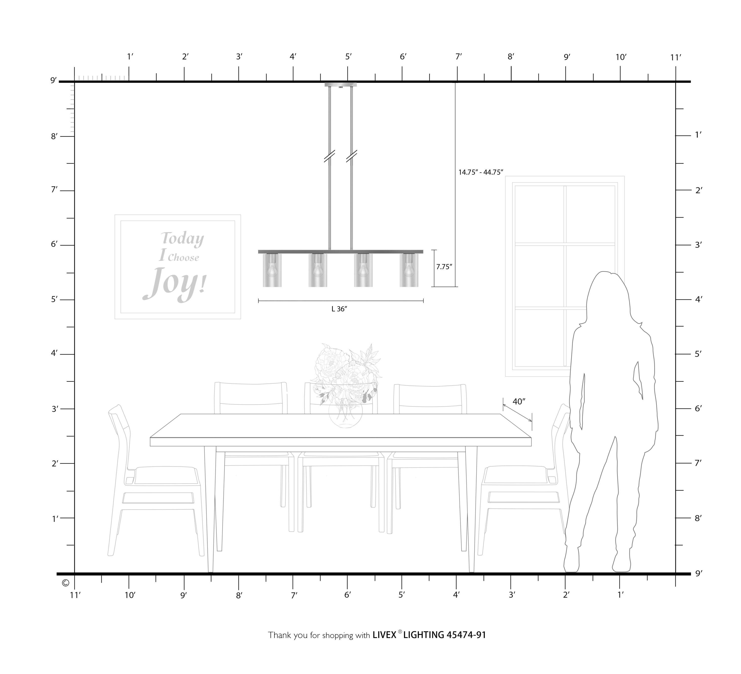 Livex Lighting Zurich 4 - Light Chandelier in  Brushed Nickel
