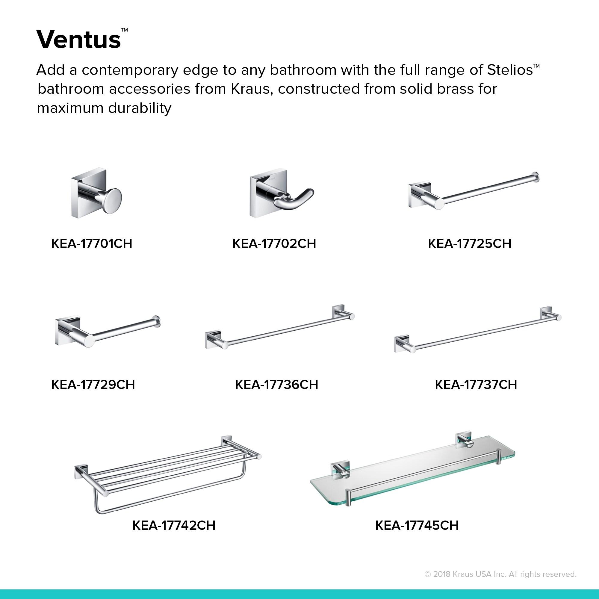 Ventus 18" Wall Mounted Towel Bar