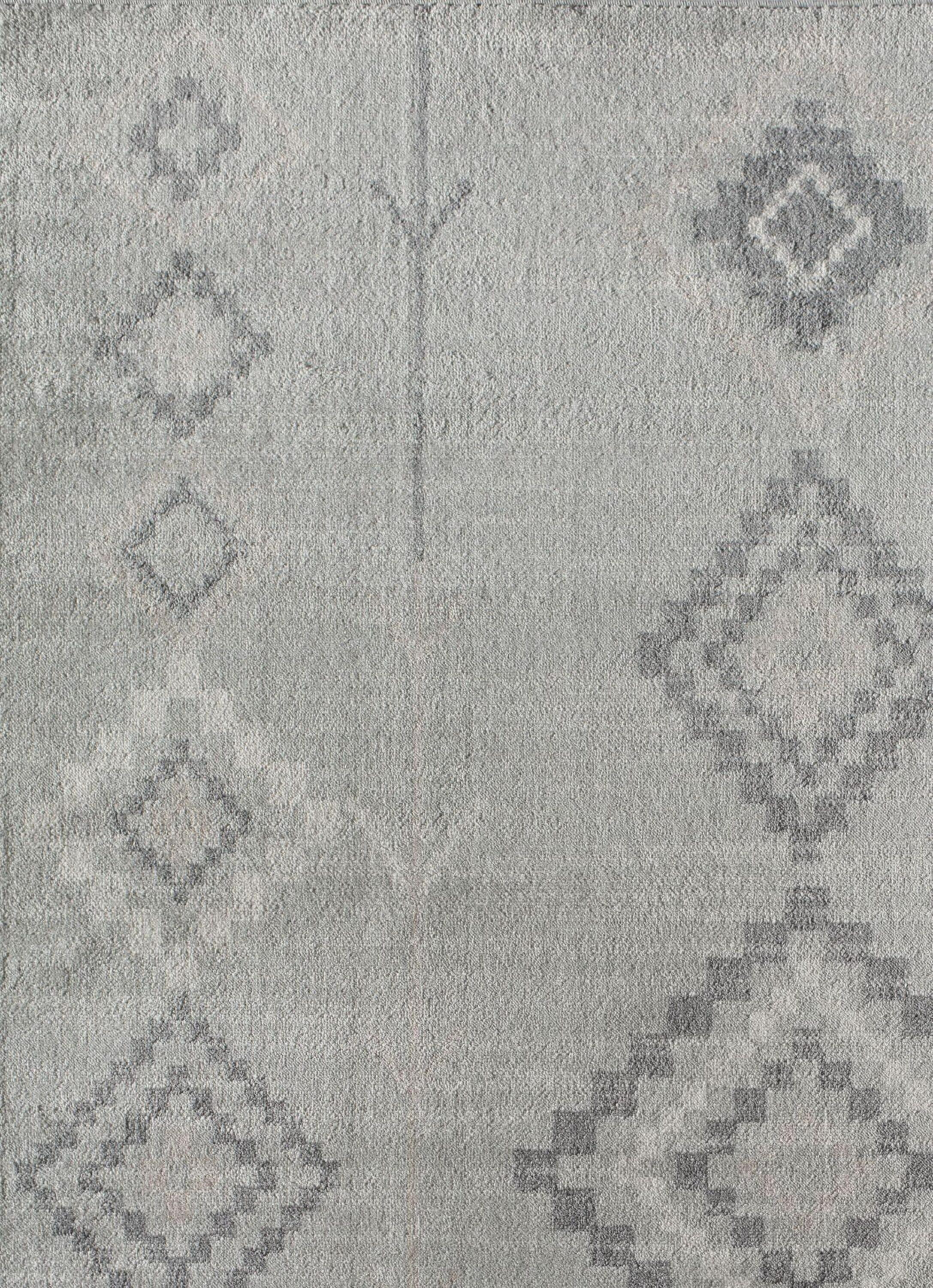 Bodrum Tribal Native Fog Area Rug