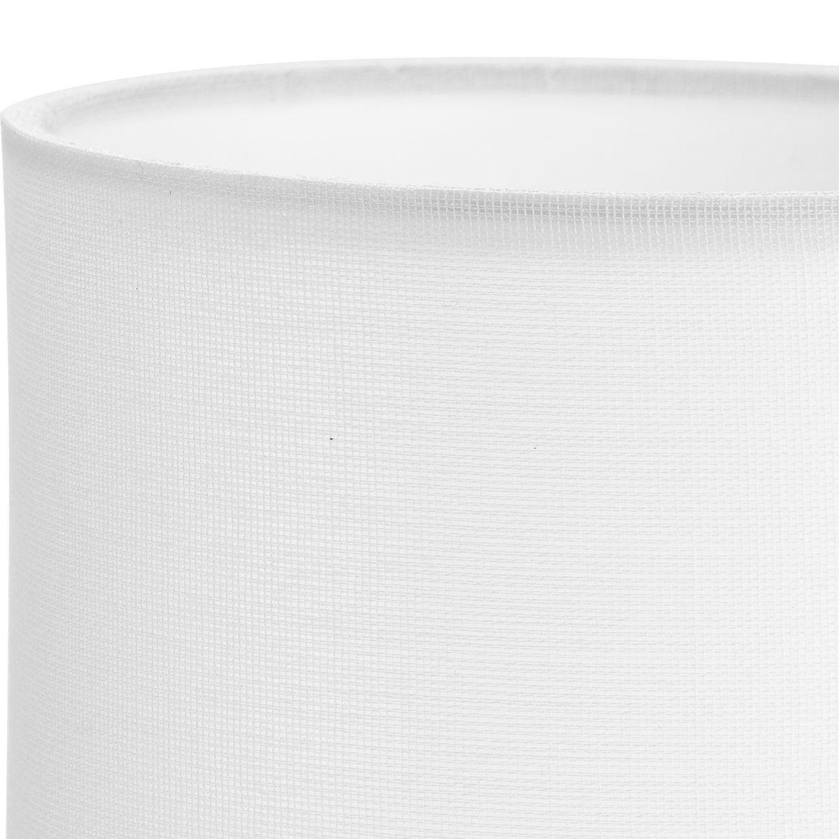 Elara Collection White Linen Accessory Drum Shade