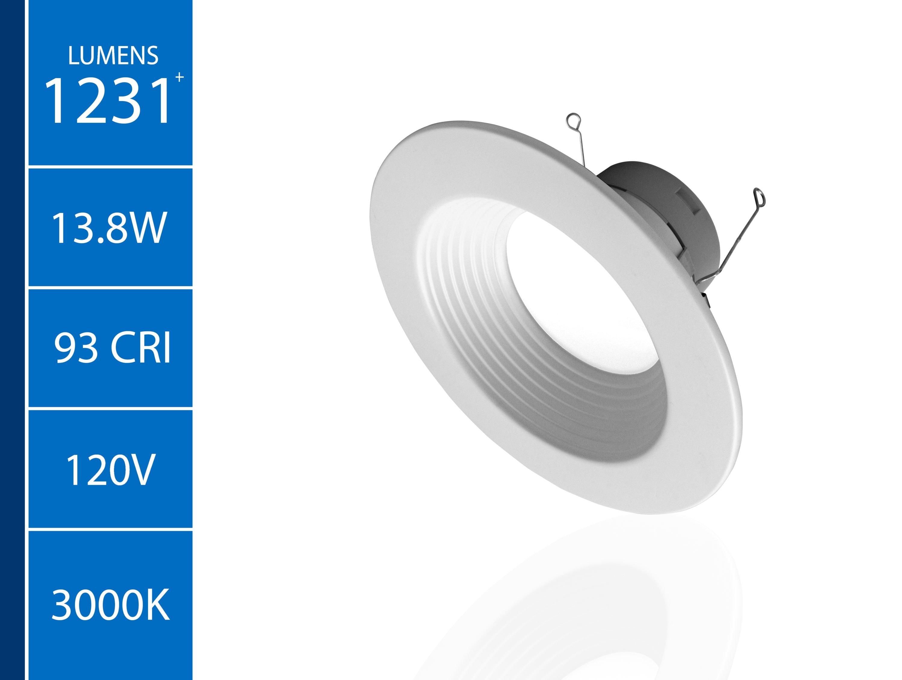 6'' Dimmable Air-Tight LED Retrofit Recessed Lighting Kit