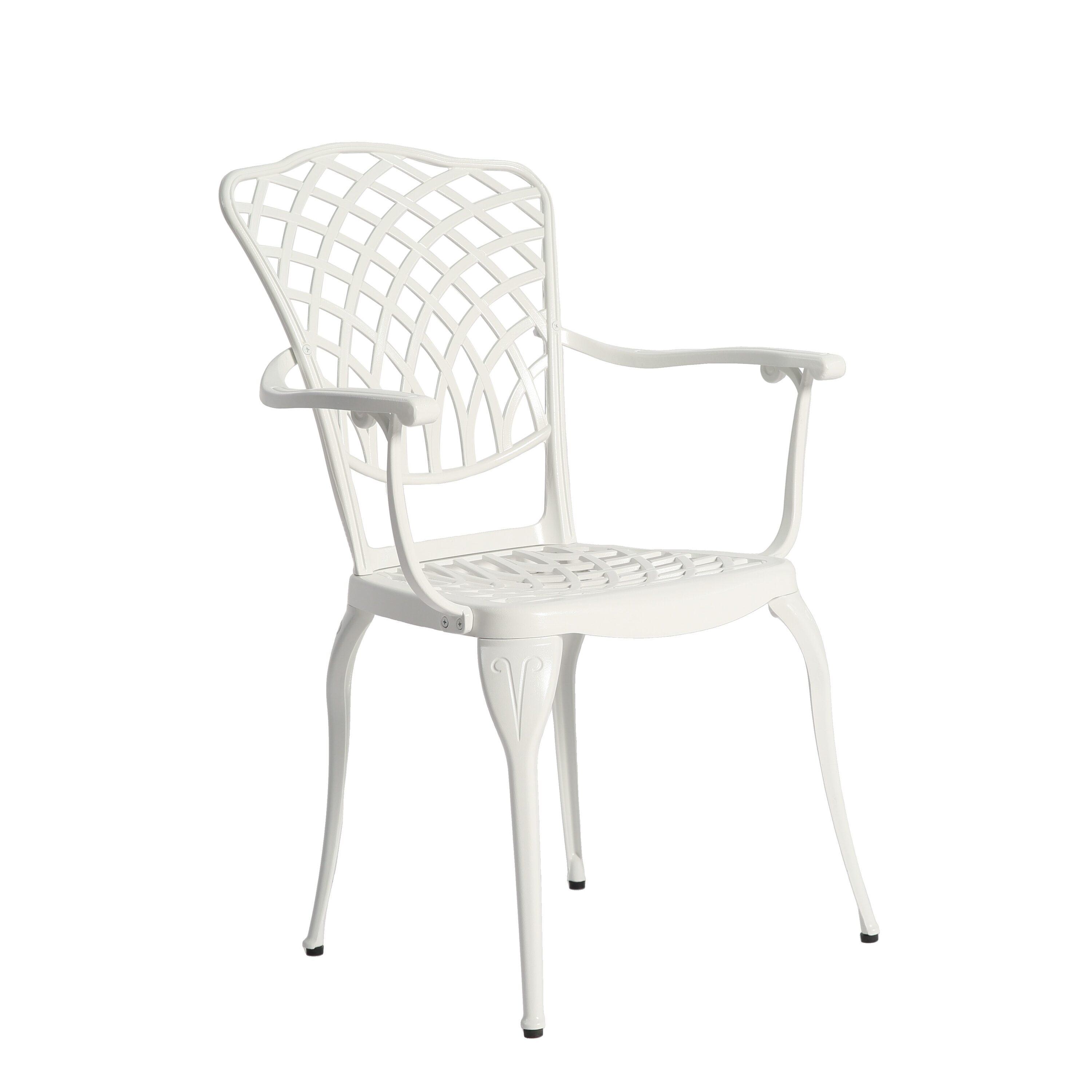 World Menagerie 3 Piece Patio Bistro Set Cast Aluminum Bistro Table And Chairs Set Of 2 With Umbrella Hole,All Weather Metal Bistro Table Set,Outdoor Patio Furniture Set For Garden