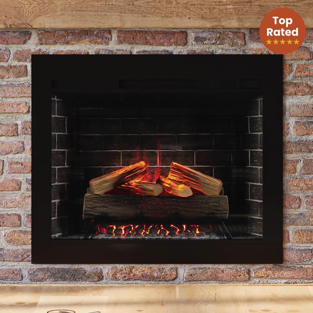 Modern Ember Uptown 23" Smart Electric Fireplace Insert with 3" Trim Kit