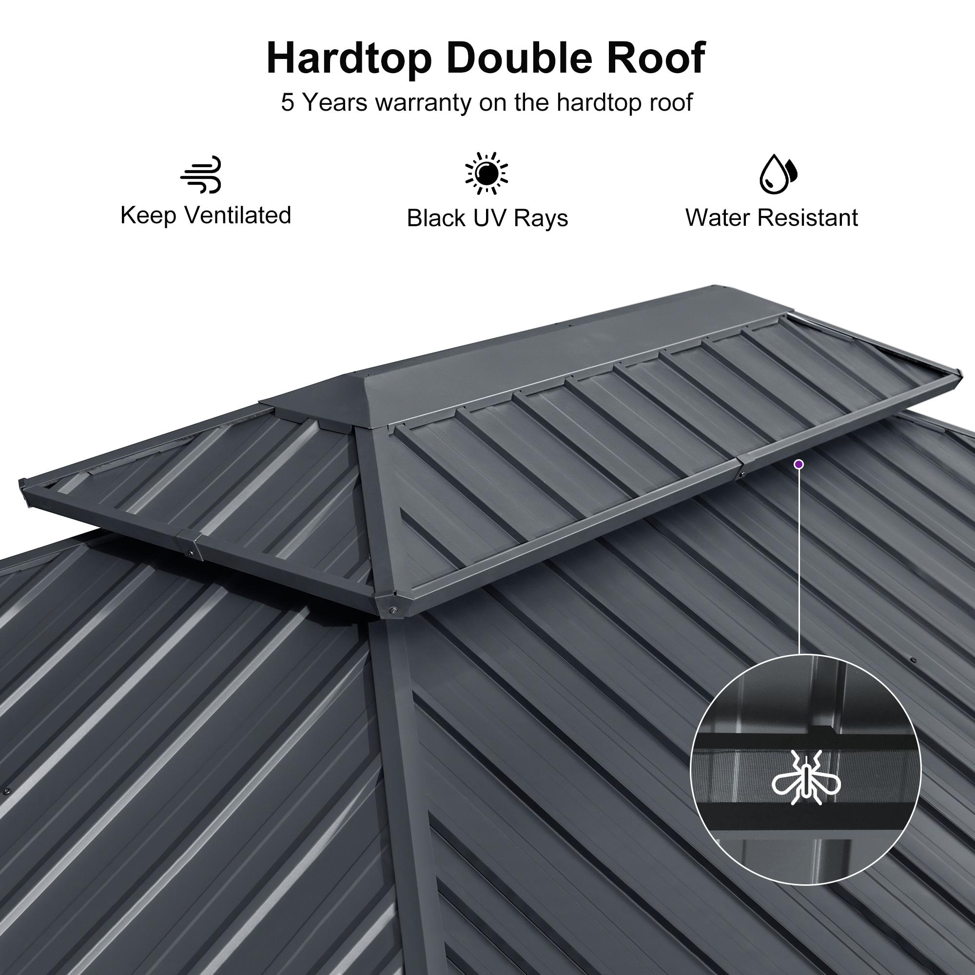 Purple Leaf Aluminum Patio Gazebo