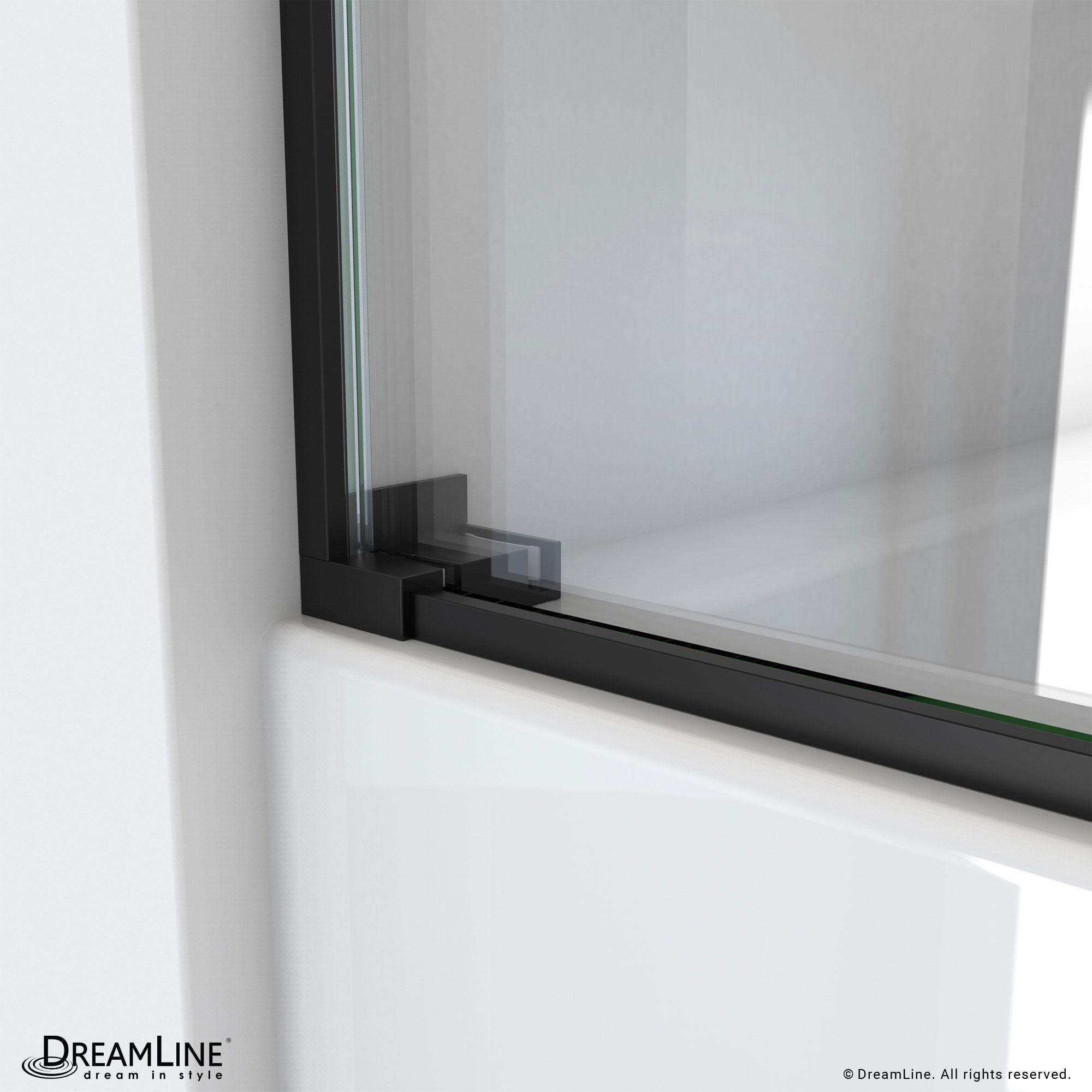 Essence 56" W x 60" H Reversible Frameless Tub Door with ClearMax™ Technology