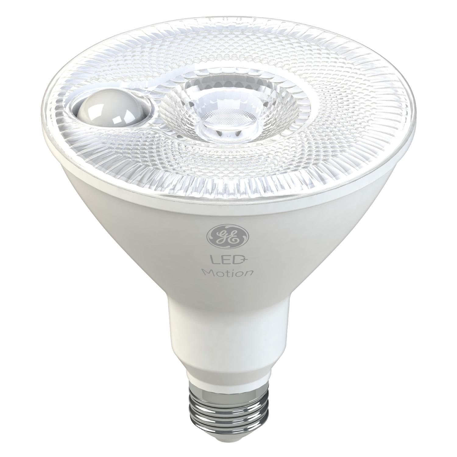 GE Lighting LED Motion Flood Light, Light Bulb, Warm White, 90-Watt Replacement PAR38