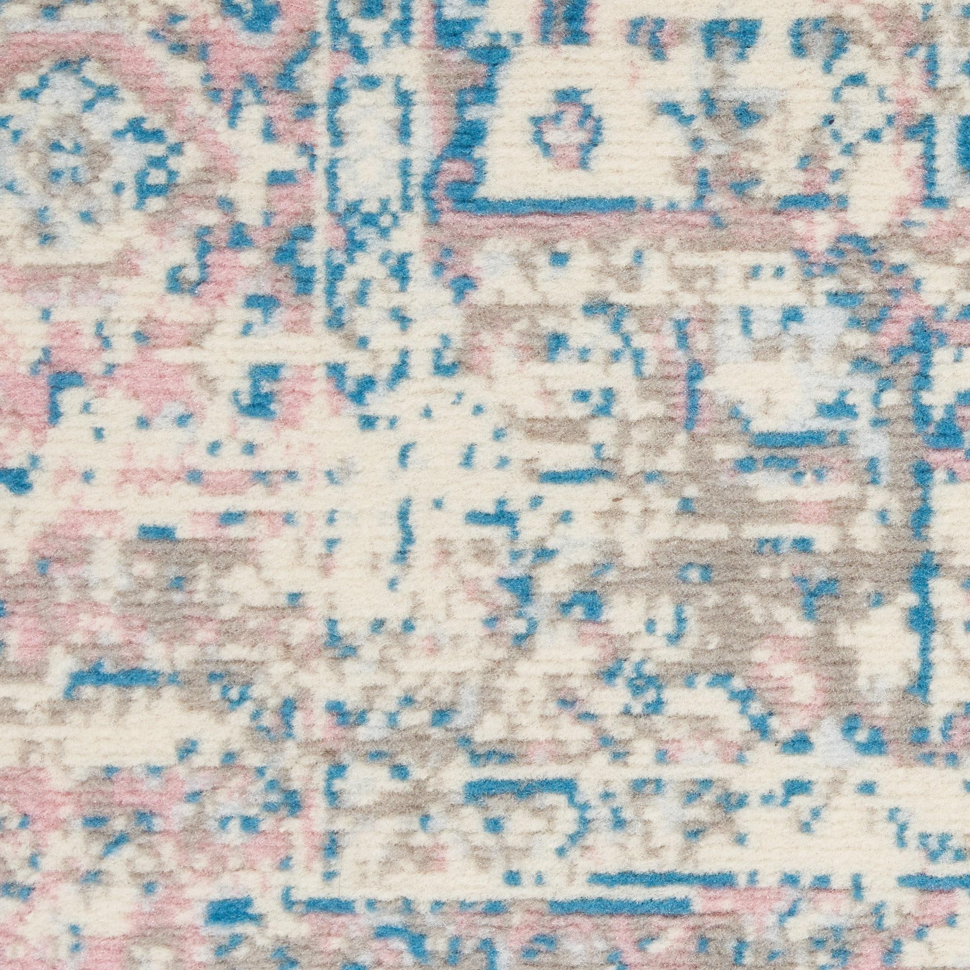 Nourison Grafix GRF14 Ivory/Pink Indoor Area Rug 6' x 9'