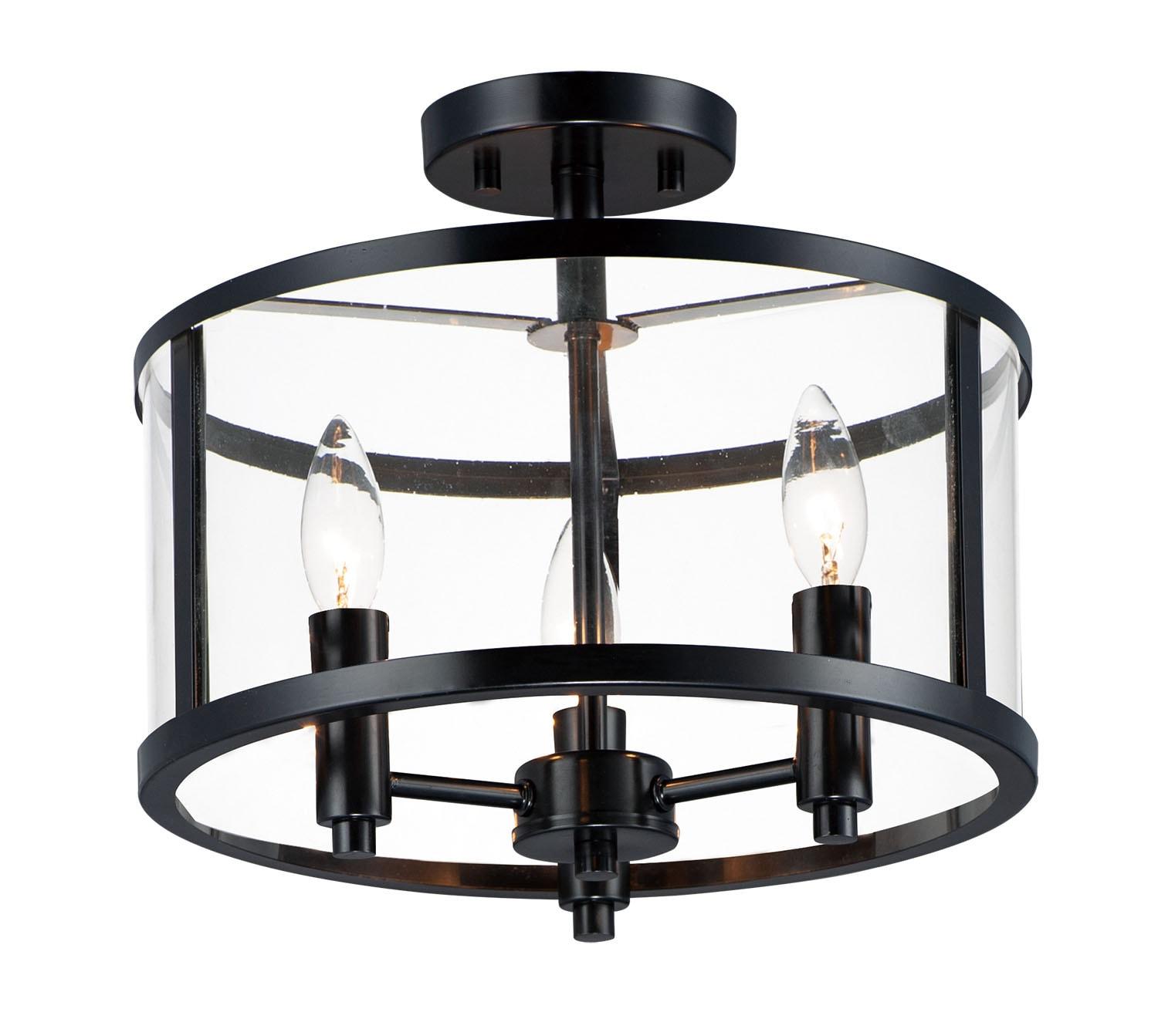 Maxim Lighting - Three Light Semi Flush Mount - Sentinel - Three Light