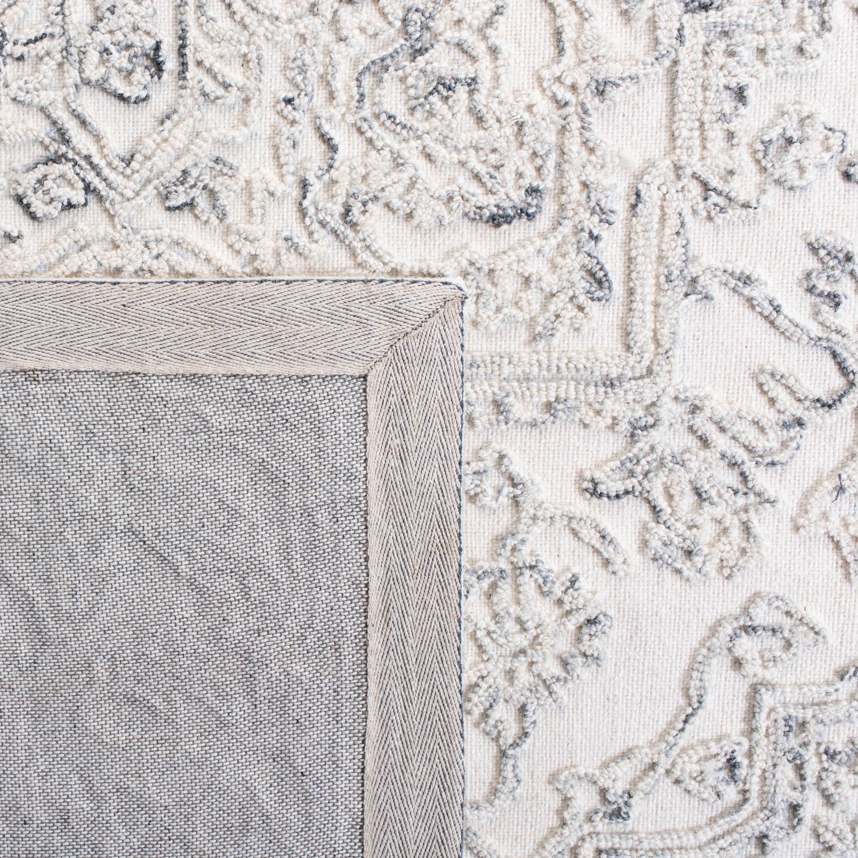 Trace TRC302 Hand Tufted Runner Rug - Ivory/Charcoal - 2'3"x8' - Safavieh.