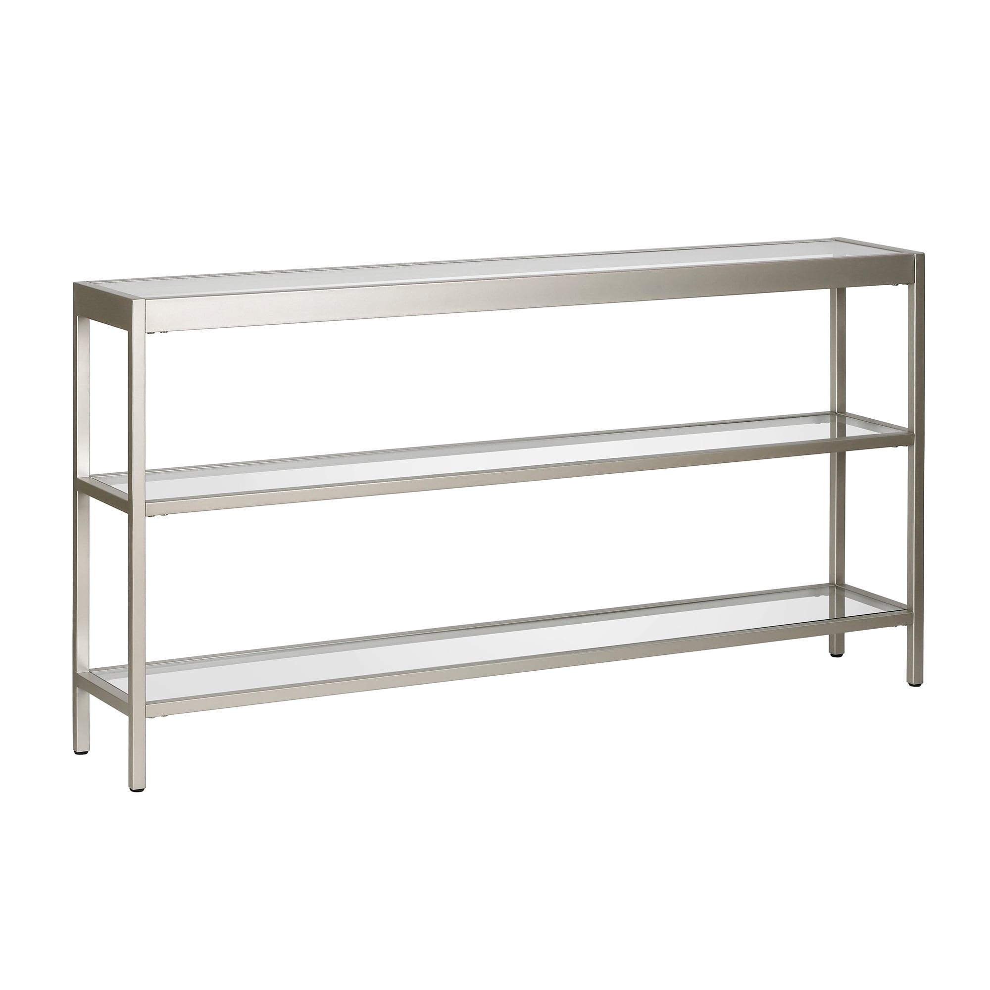 Metal Console Table in Gray - Henn&Hart