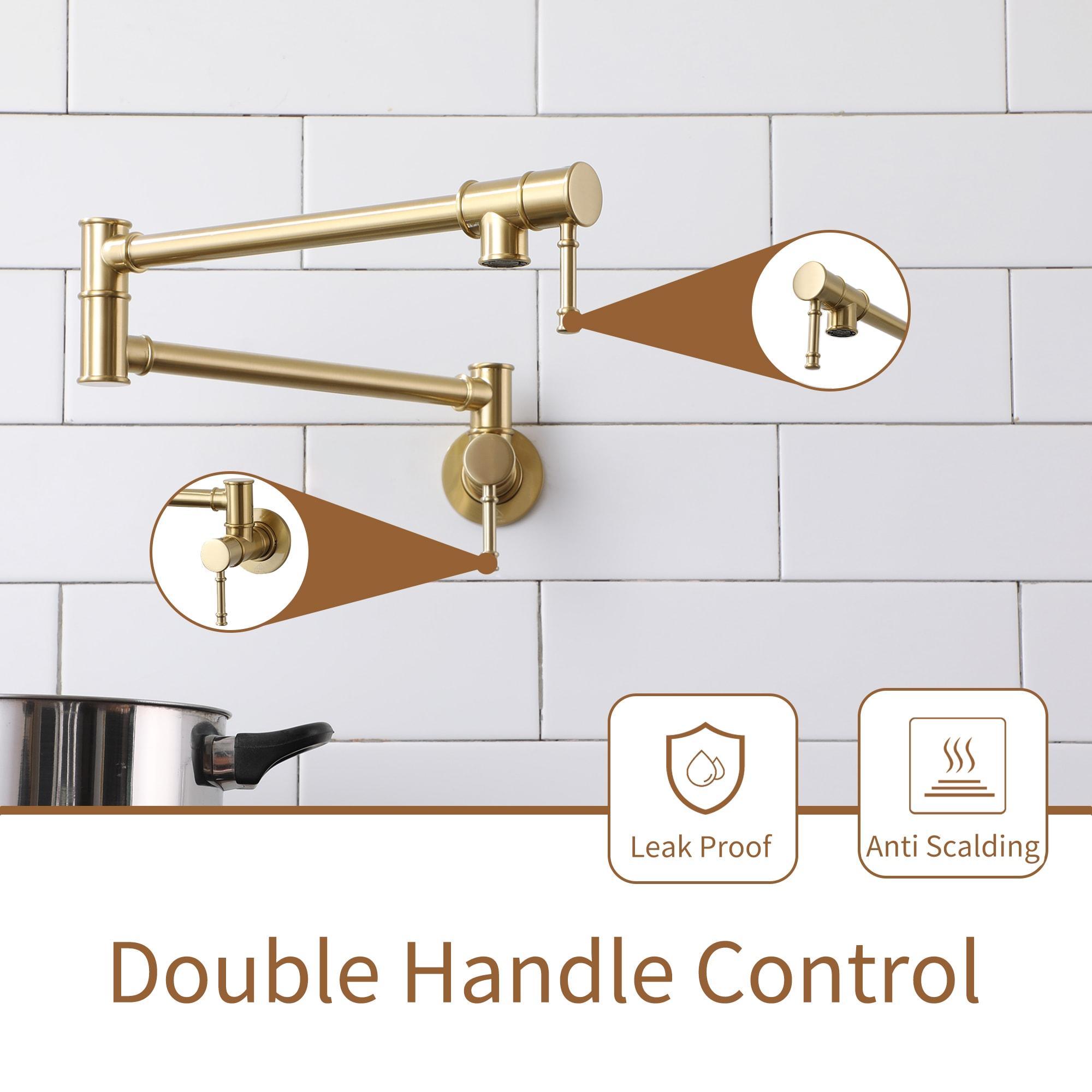 CASAINC CASAINC Single-Handle Spring Pull-Down Kitchen Faucet Single Hole Faucet 1.8 GPM CA-D4183-BN