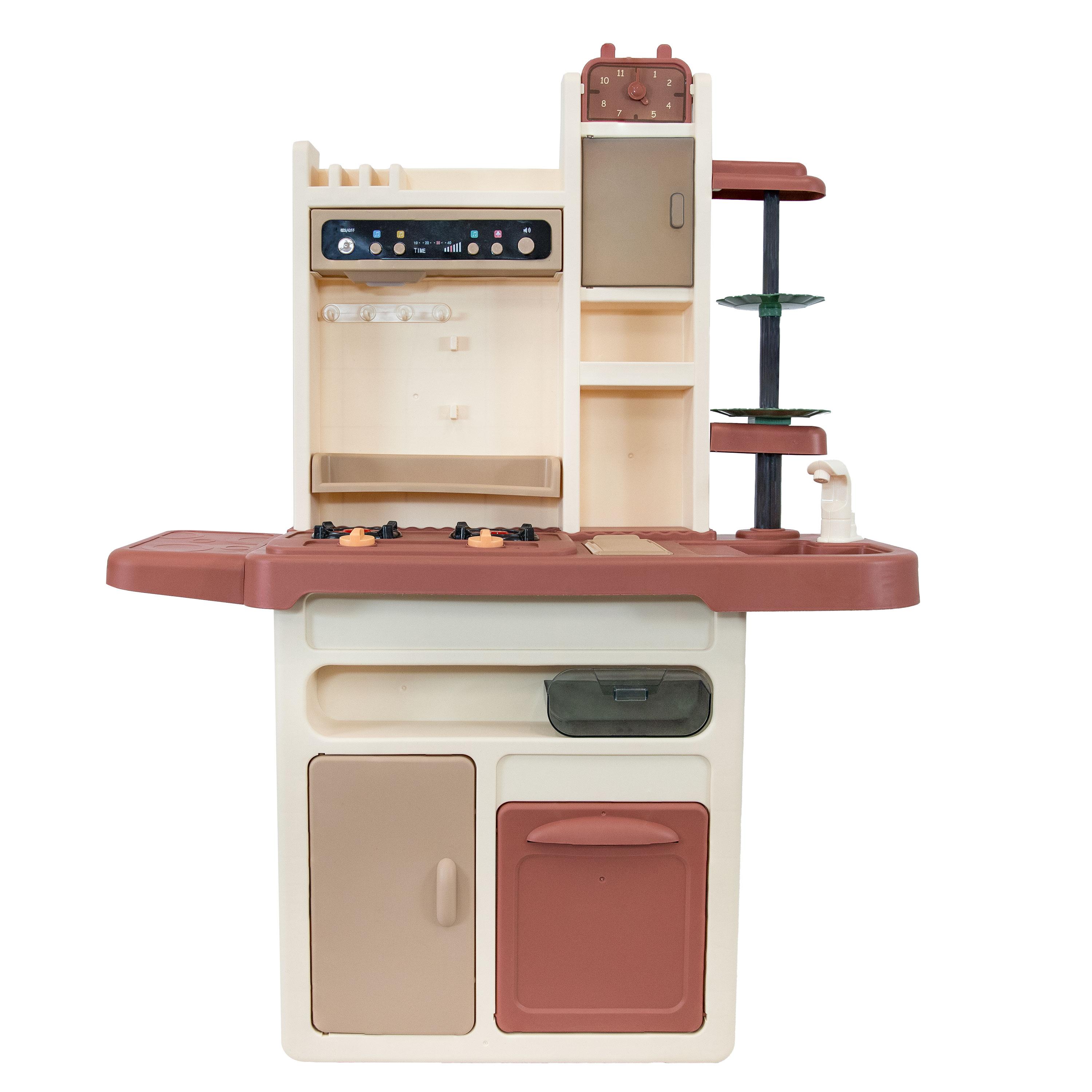 SunnyDaze Decor Mini Meals Kitchen Playset with Light, Sounds and Cooking Effects