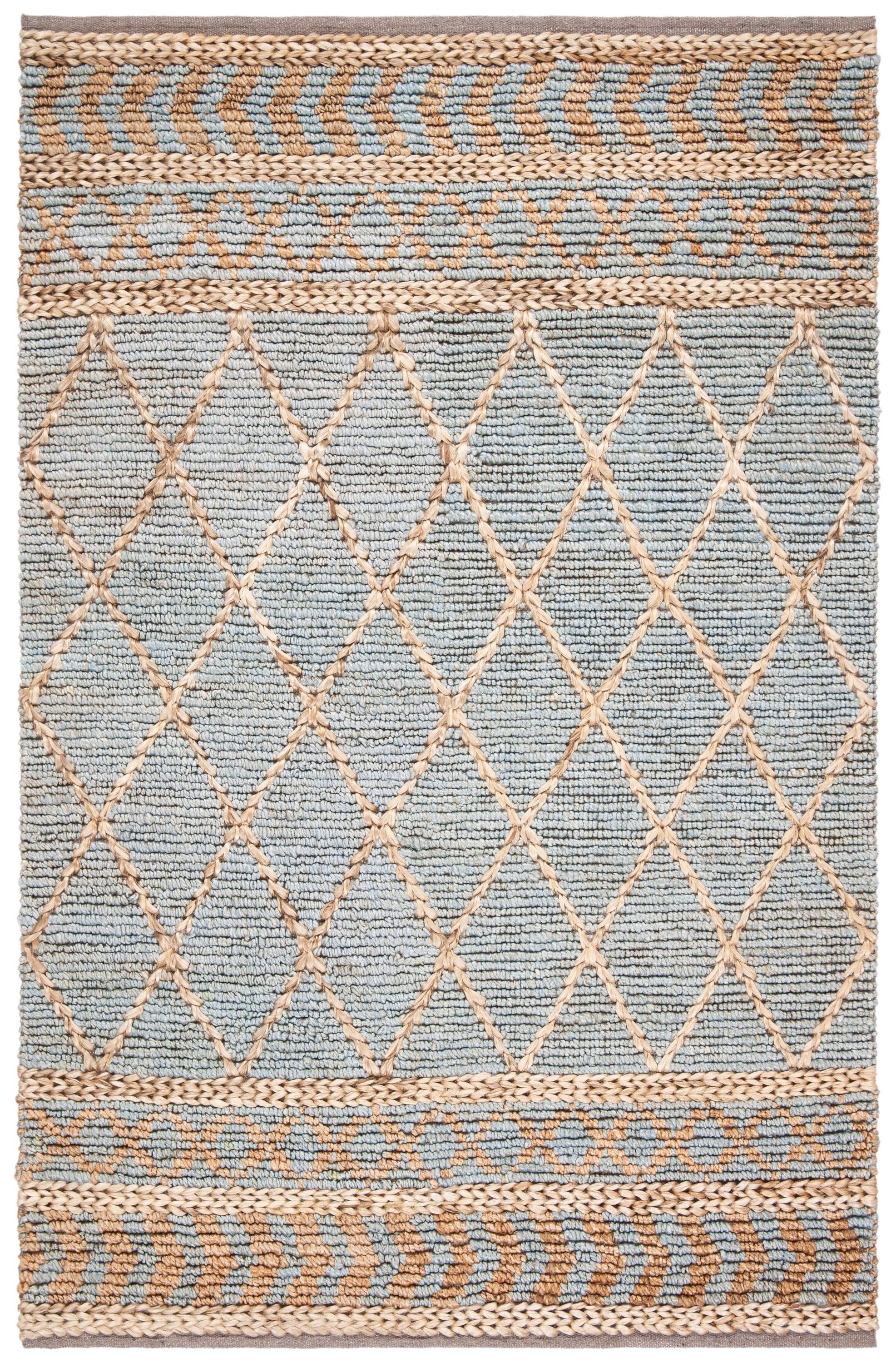 Sand & Stable™ Phippsburg Geometric Handwoven Natural/Blue Area Rug