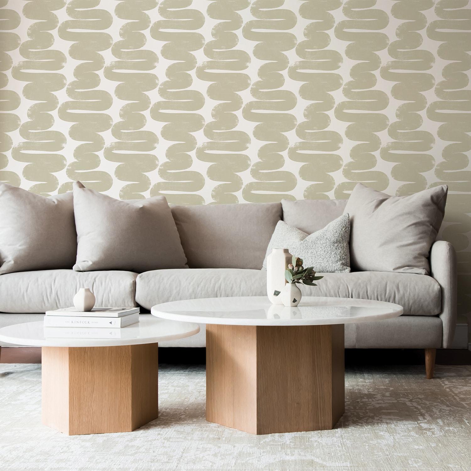 Wiggle Room Peel and Stick Wallpaper By Bobby Berk