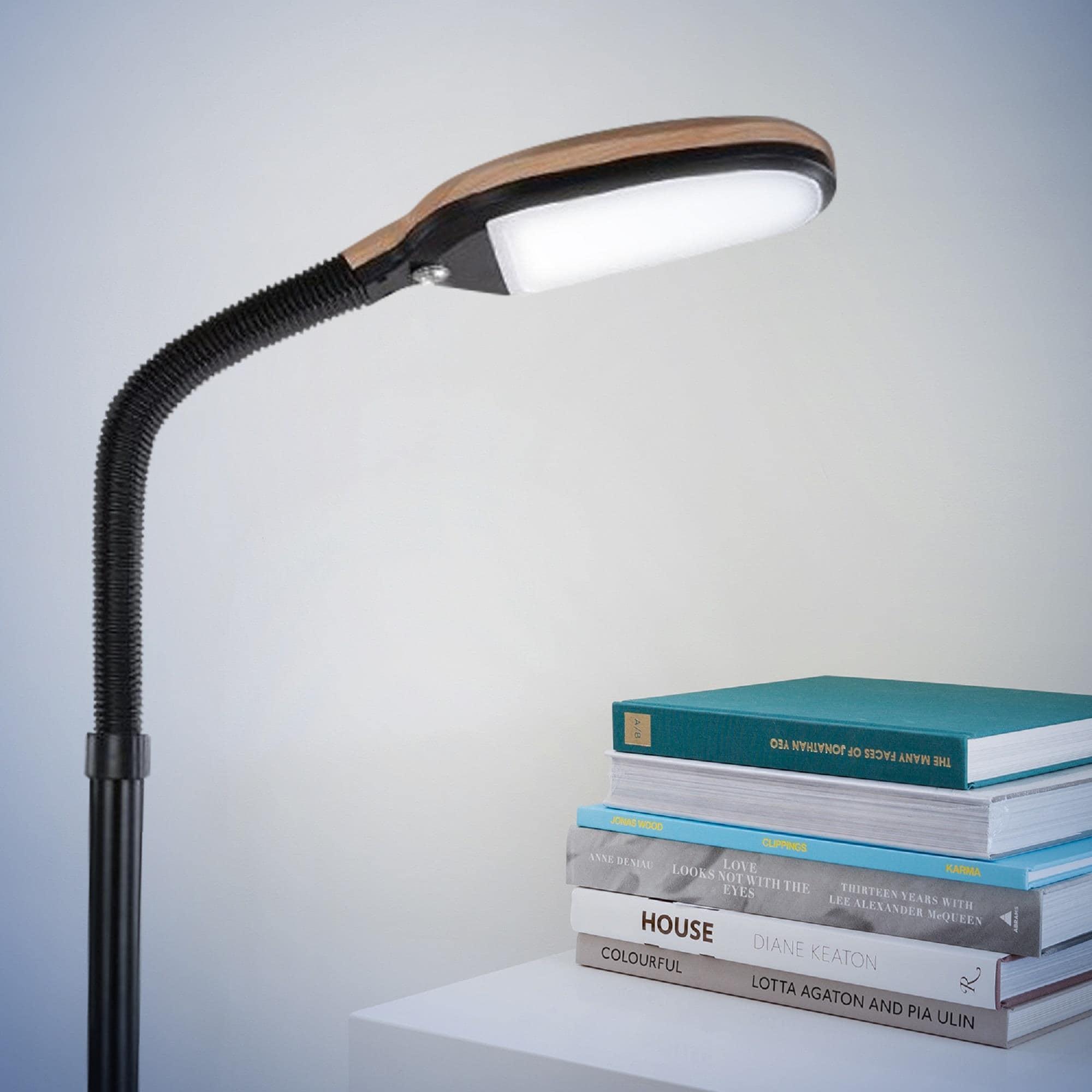 Brightech Litespan 53 in. Industrial Dimmable LED Floor Lamp with Height Adjustable Gooseneck Head