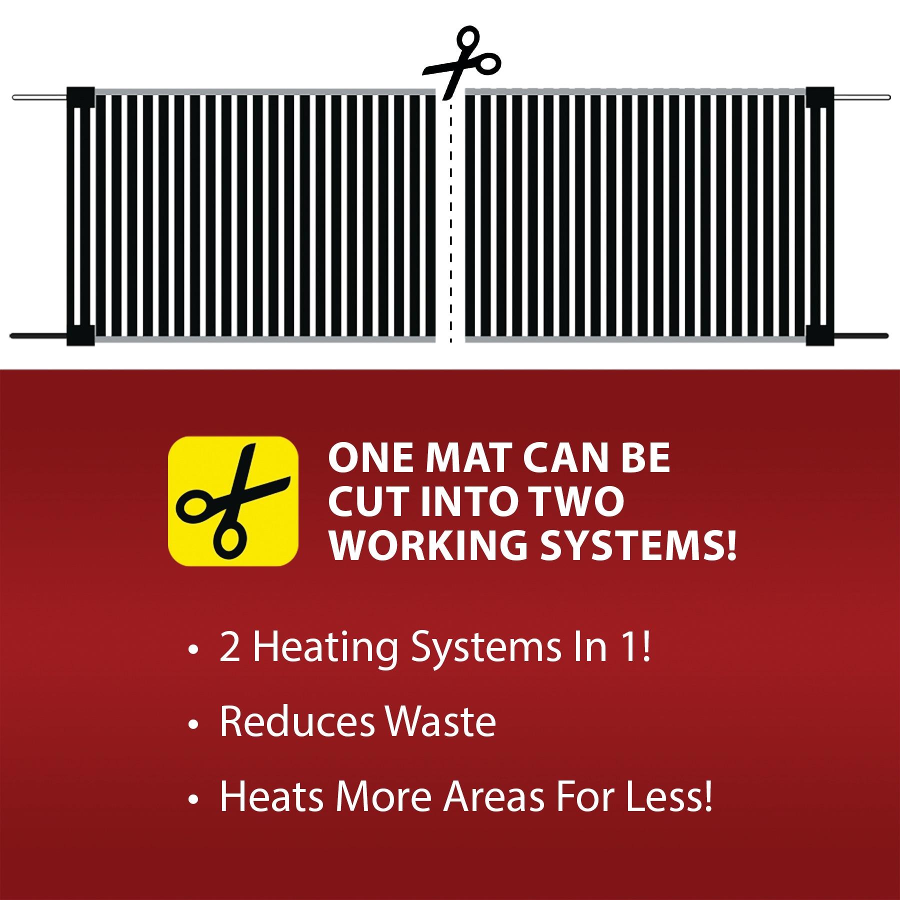 QuietWarmth 240-volt Radiant 2-in-1 Float 16-ft x 18-in Underfloor heating mat 25-sq ft