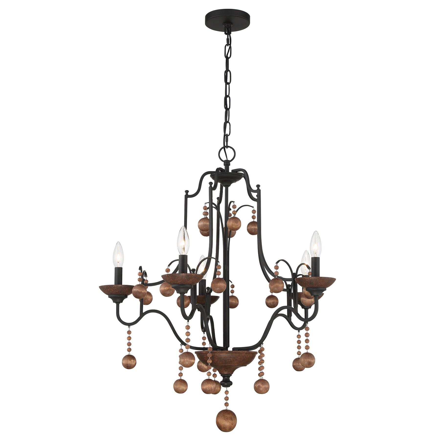 Minka Lavery - Colonial Charm - 5 Light Chandelier-31.75 Inches Tall and 28