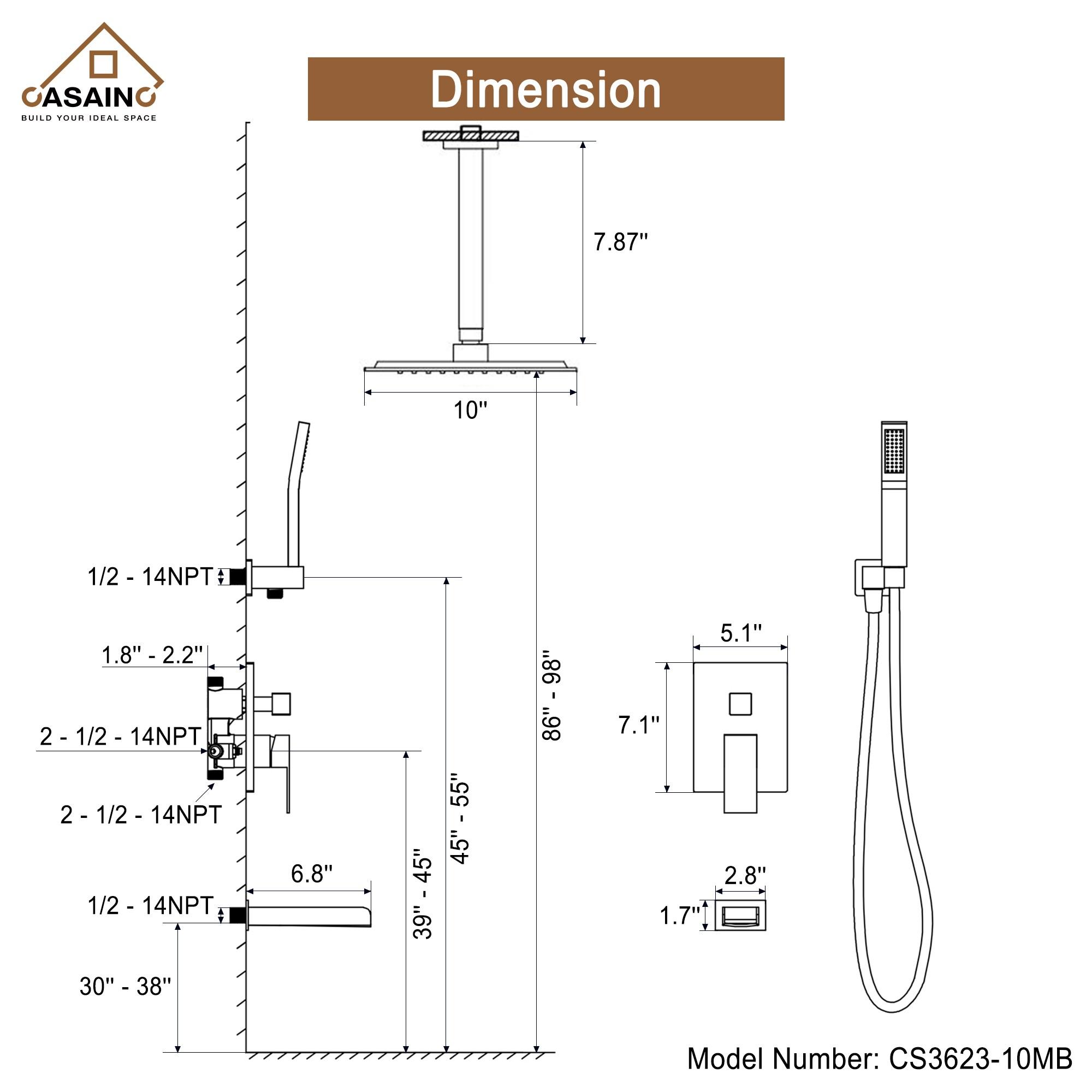 All-In-One Kit with Rough in-Valve