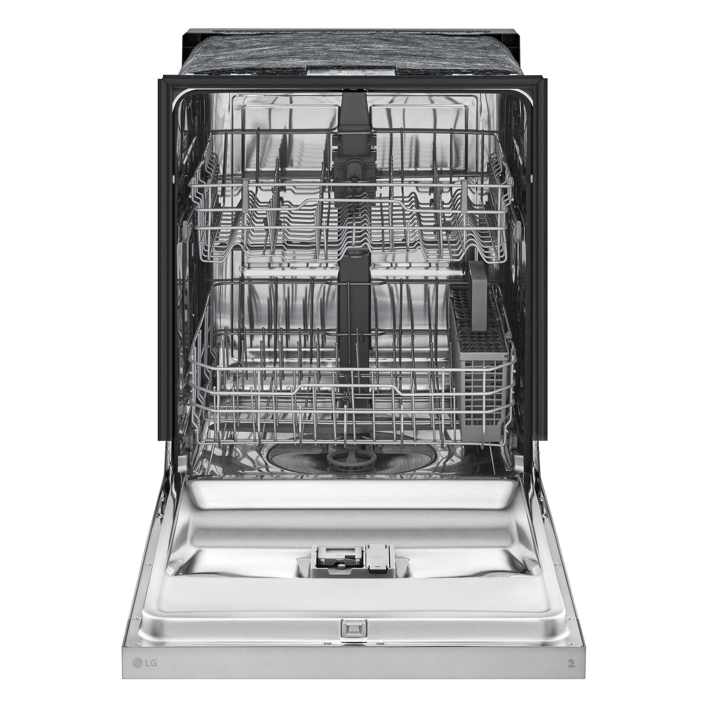 Front Control Dishwasher With Lodecibel Operation And Dynamic Dry