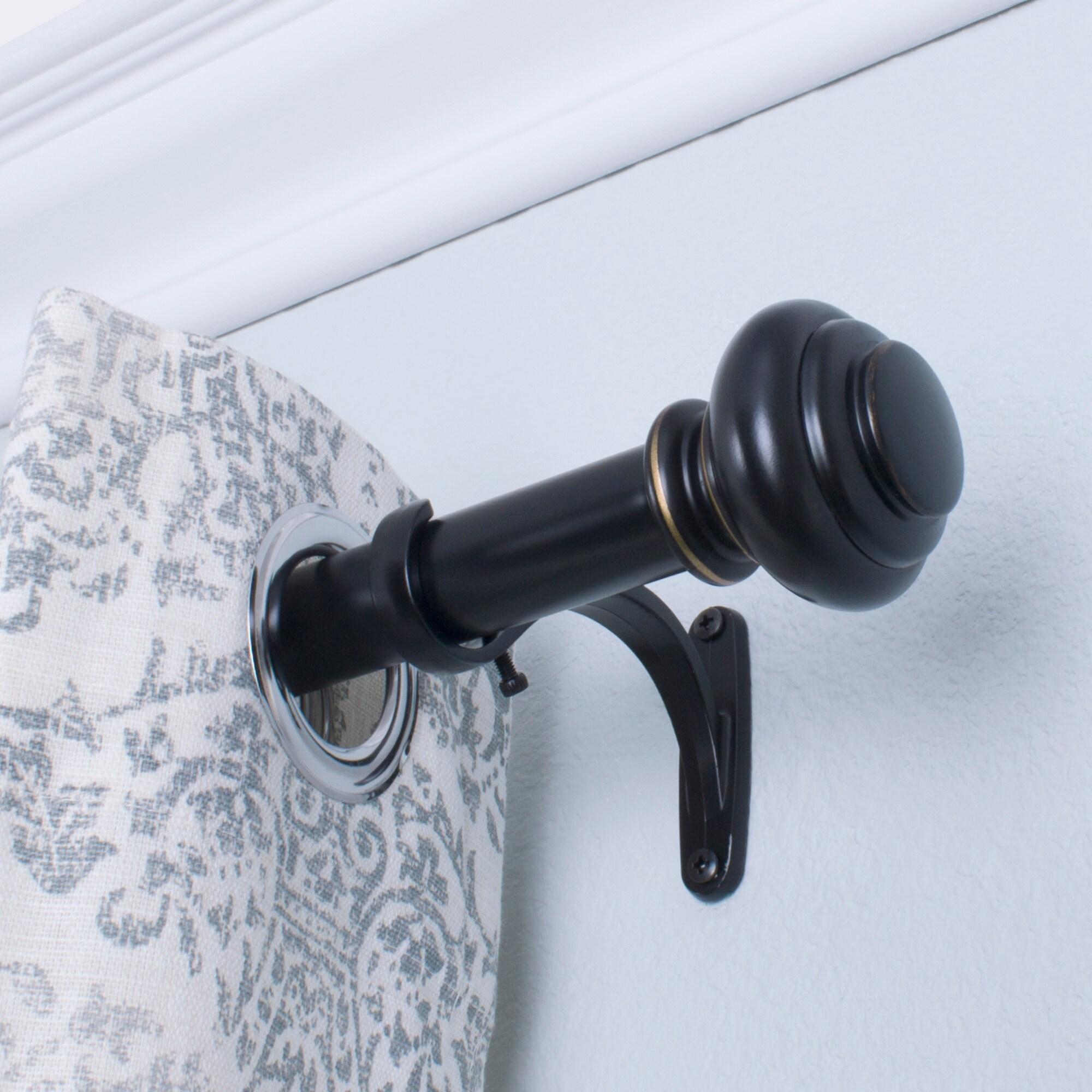 Decopolitan 1" Urn Adjustable Curtain Rod Set