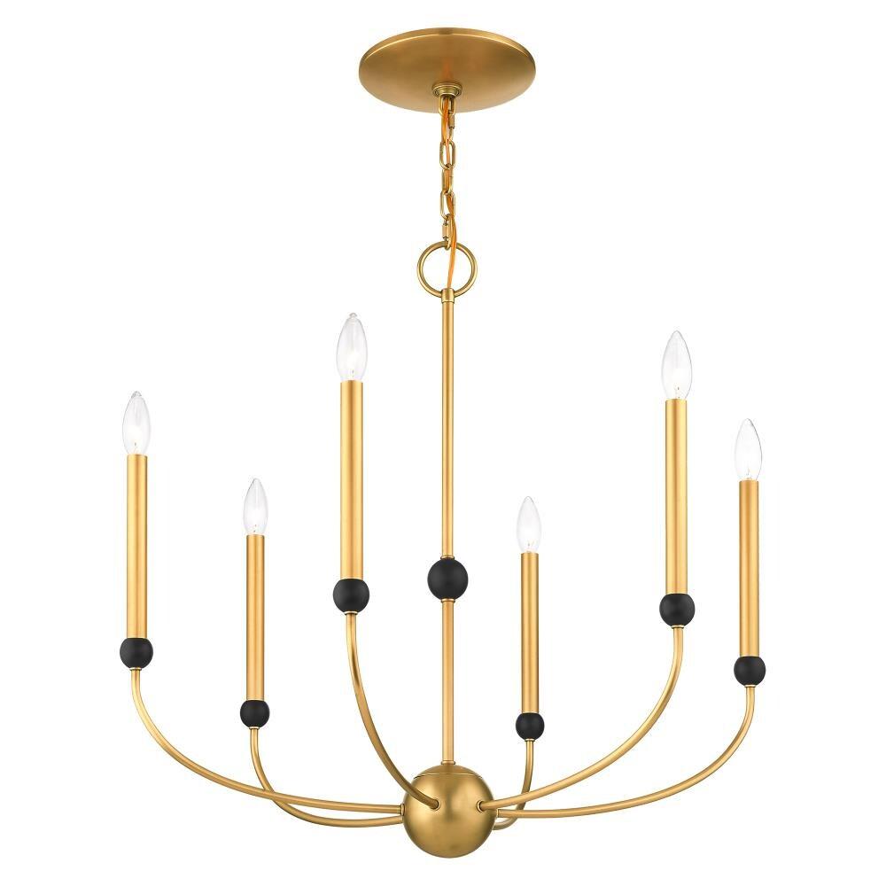 6 - Light Dimmable Chandelier